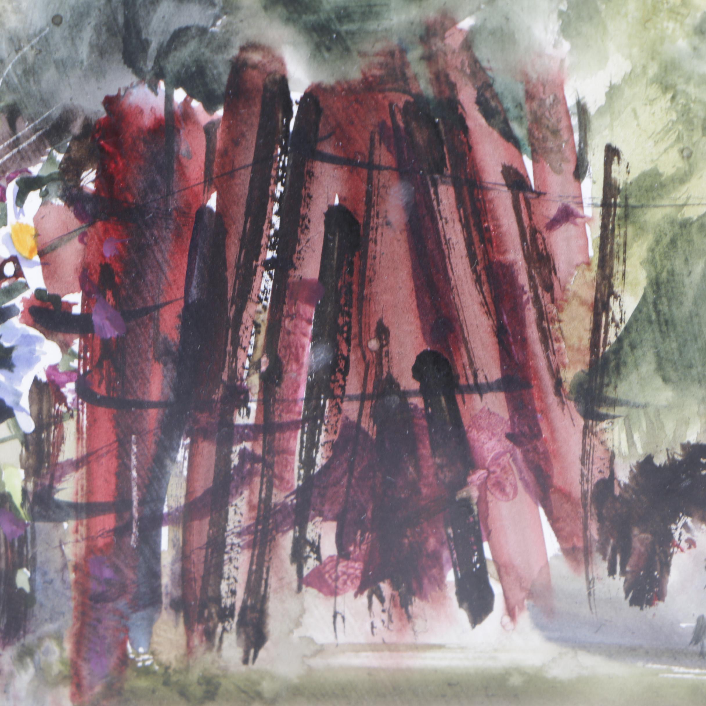 Jerry Smith Acrylic Painting "Lawn Chair"