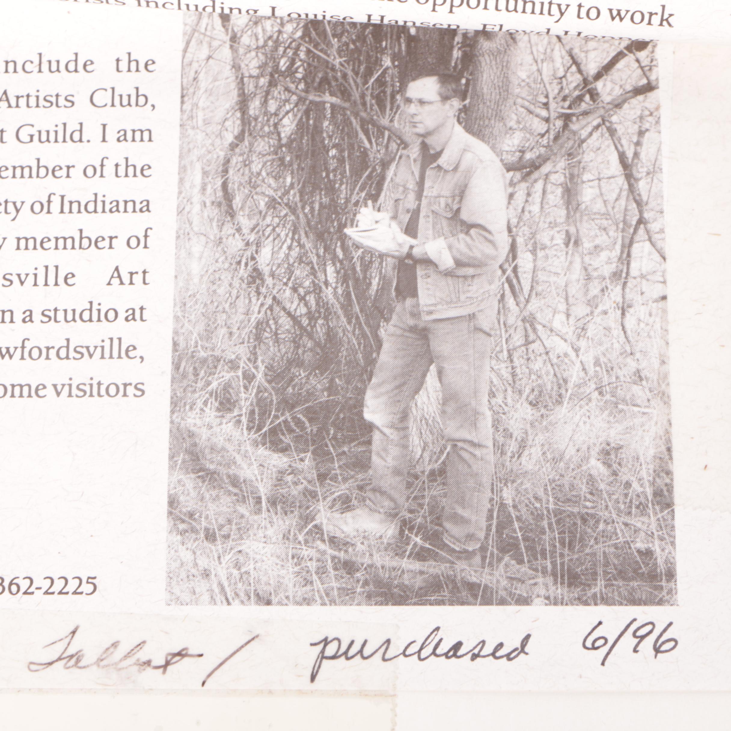 Jerry Smith Acrylic Painting "Lawn Chair"