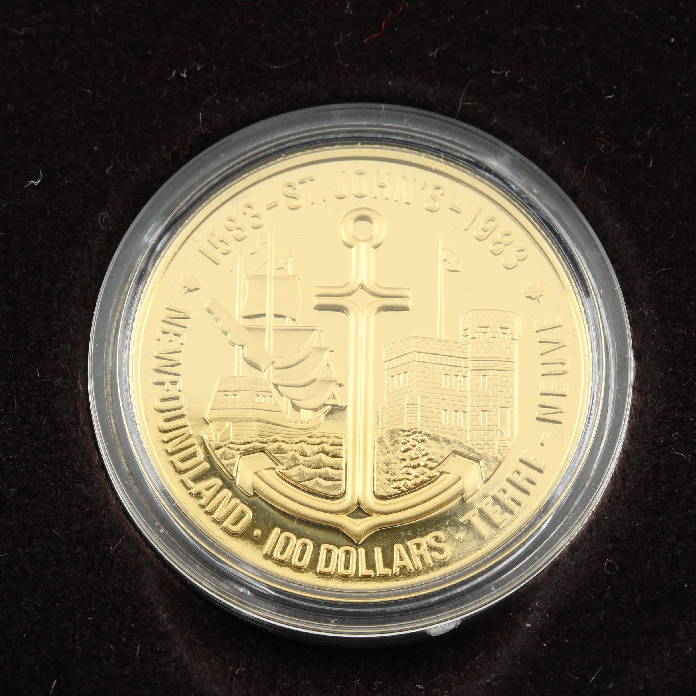 1983 Canadian $100 Proof Gold Coin