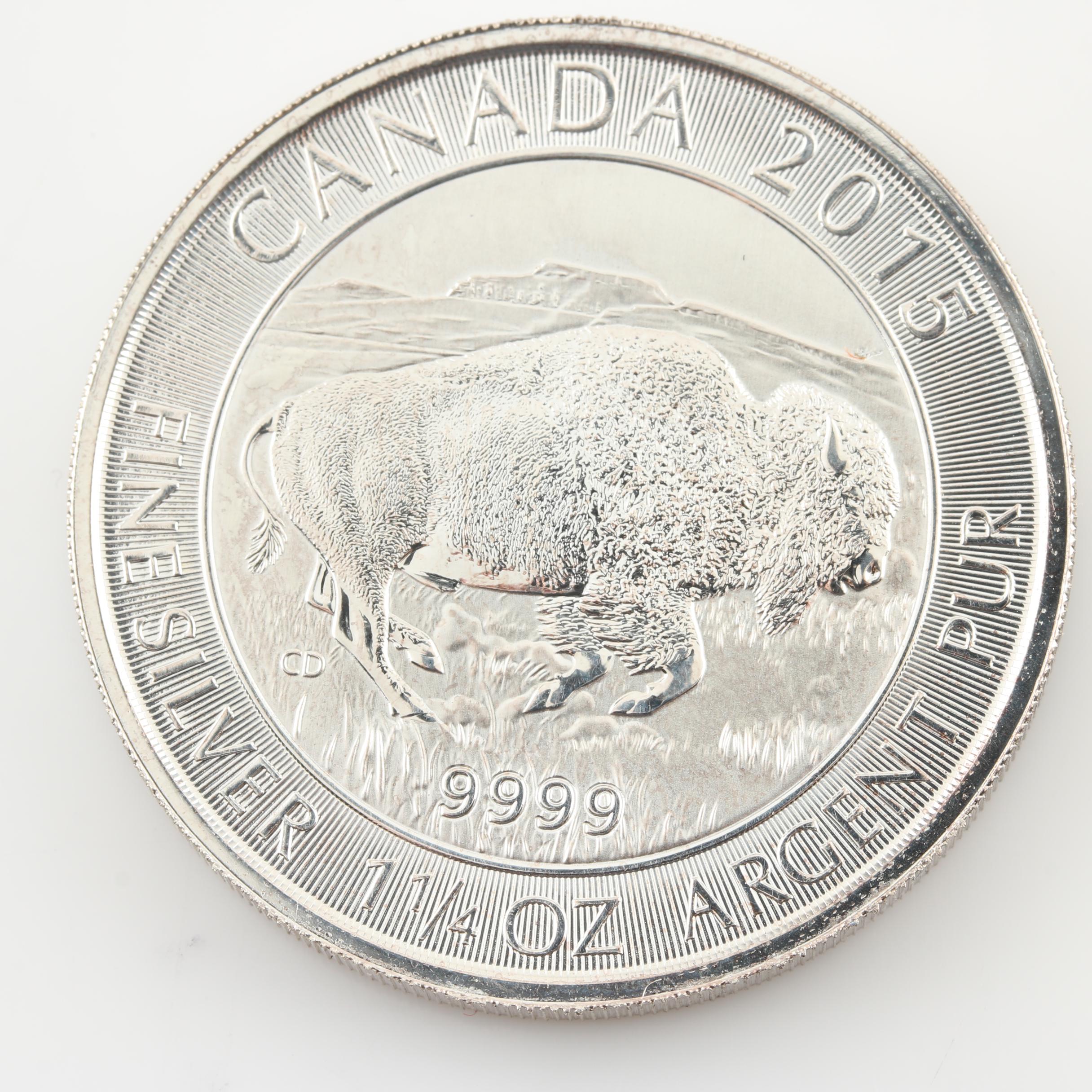 Two Canadian Silver Bullion Coins