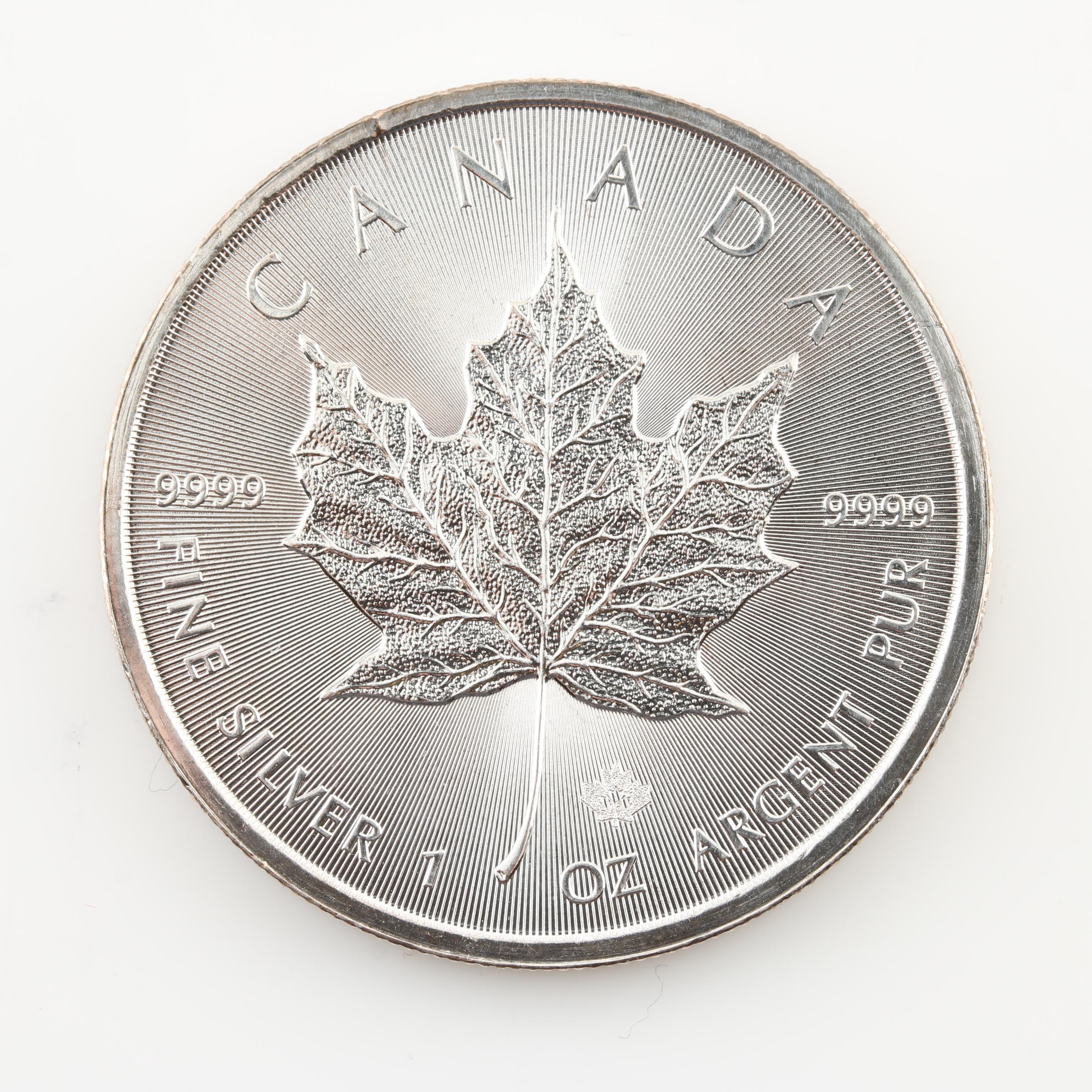 Two Canadian Silver Bullion Coins