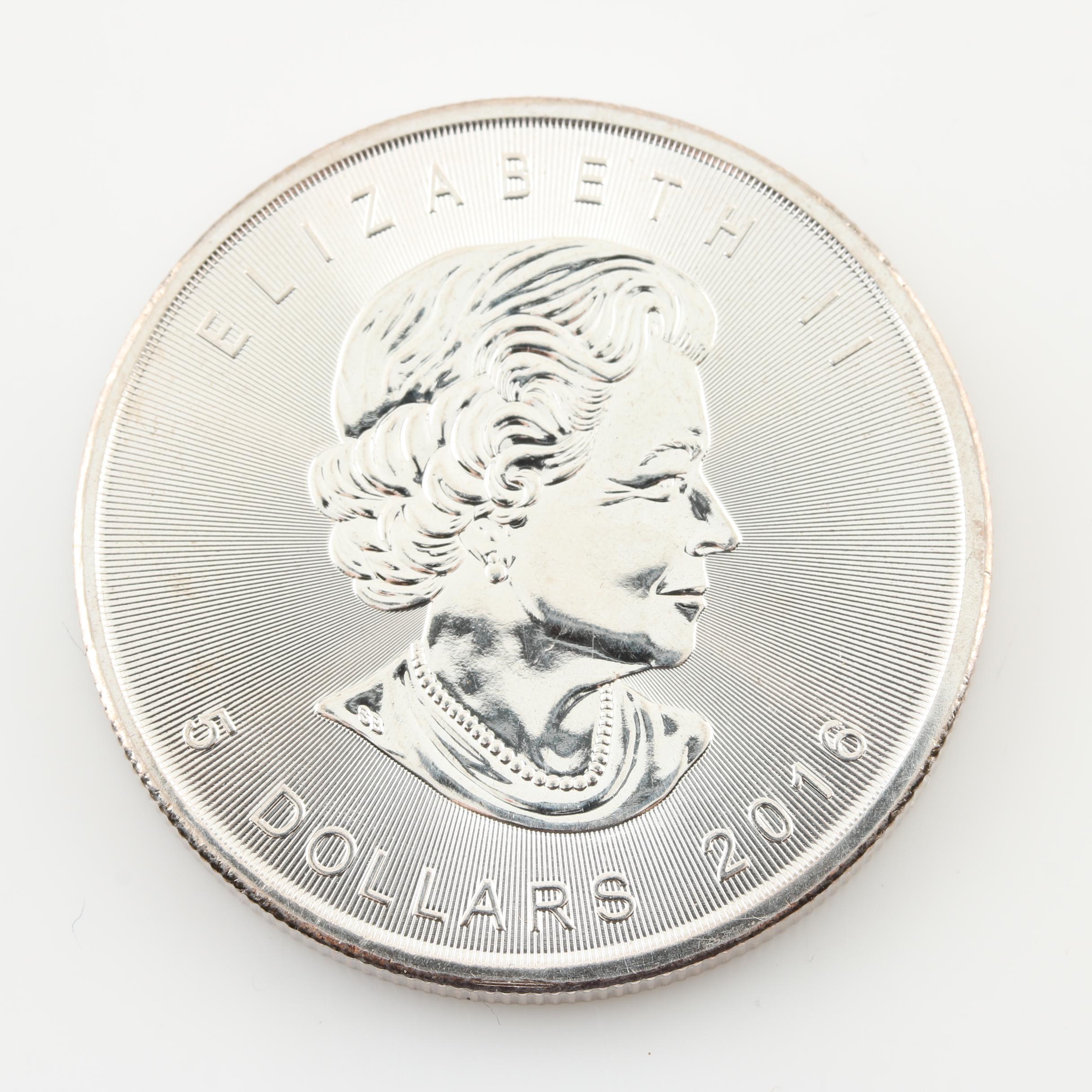 Two Canadian Silver Bullion Coins