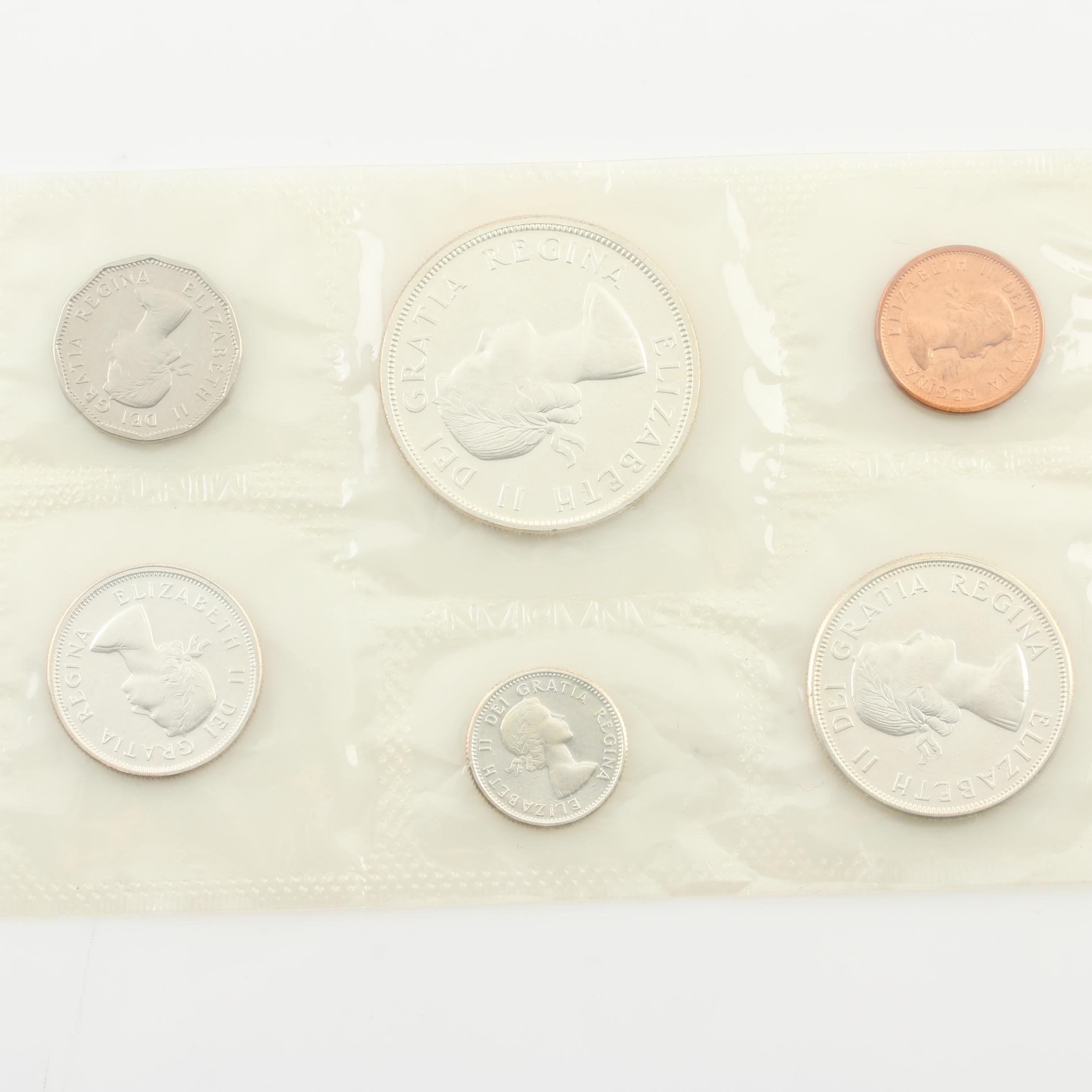 1961 and 1964 Canadian Type Coin Proof Sets