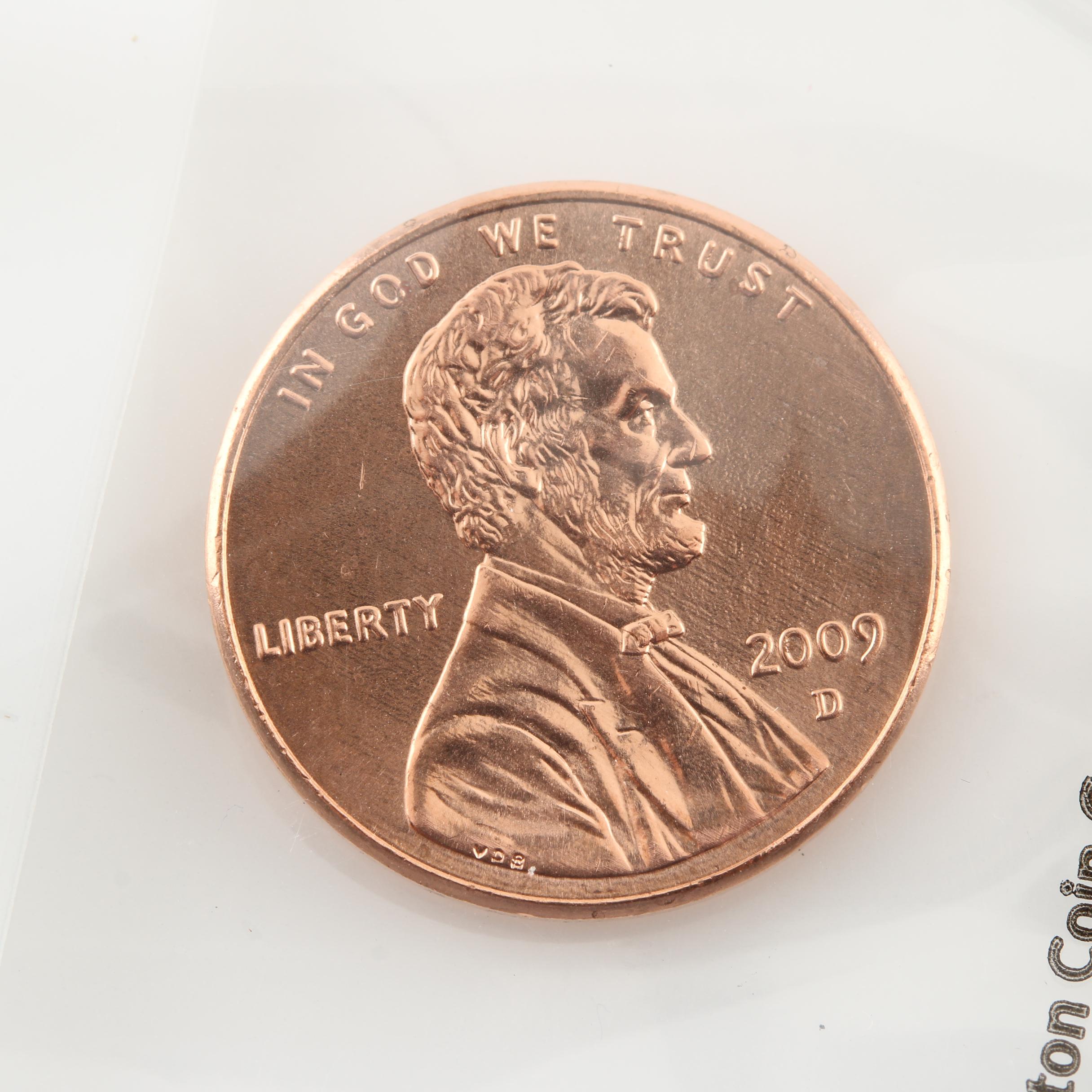 1935 Peace Silver Dollar and an Assortment of U.S. Coins