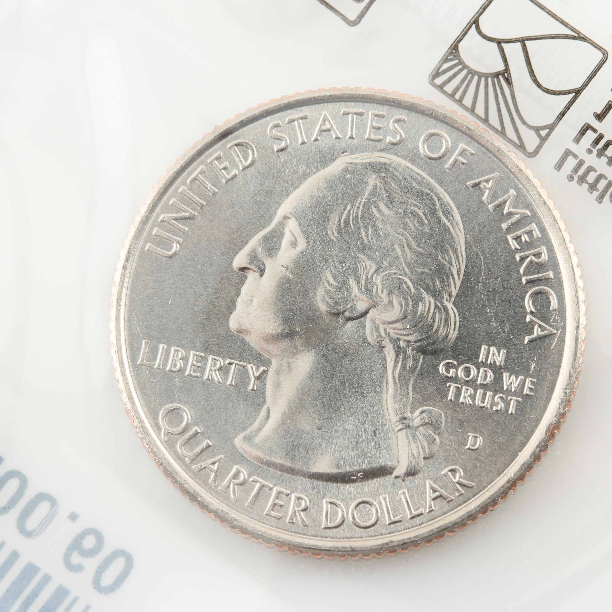 1935 Peace Silver Dollar and an Assortment of U.S. Coins