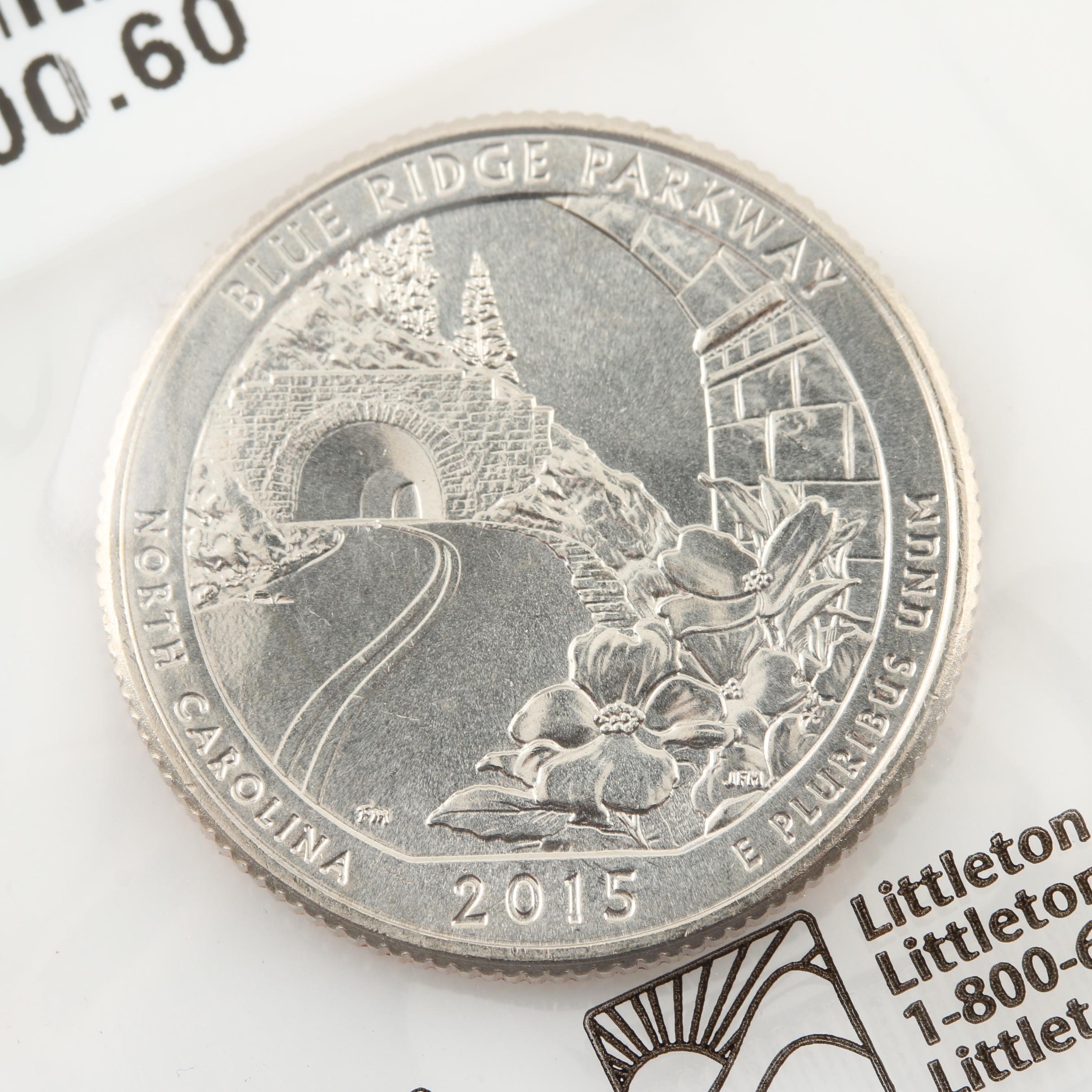 1935 Peace Silver Dollar and an Assortment of U.S. Coins