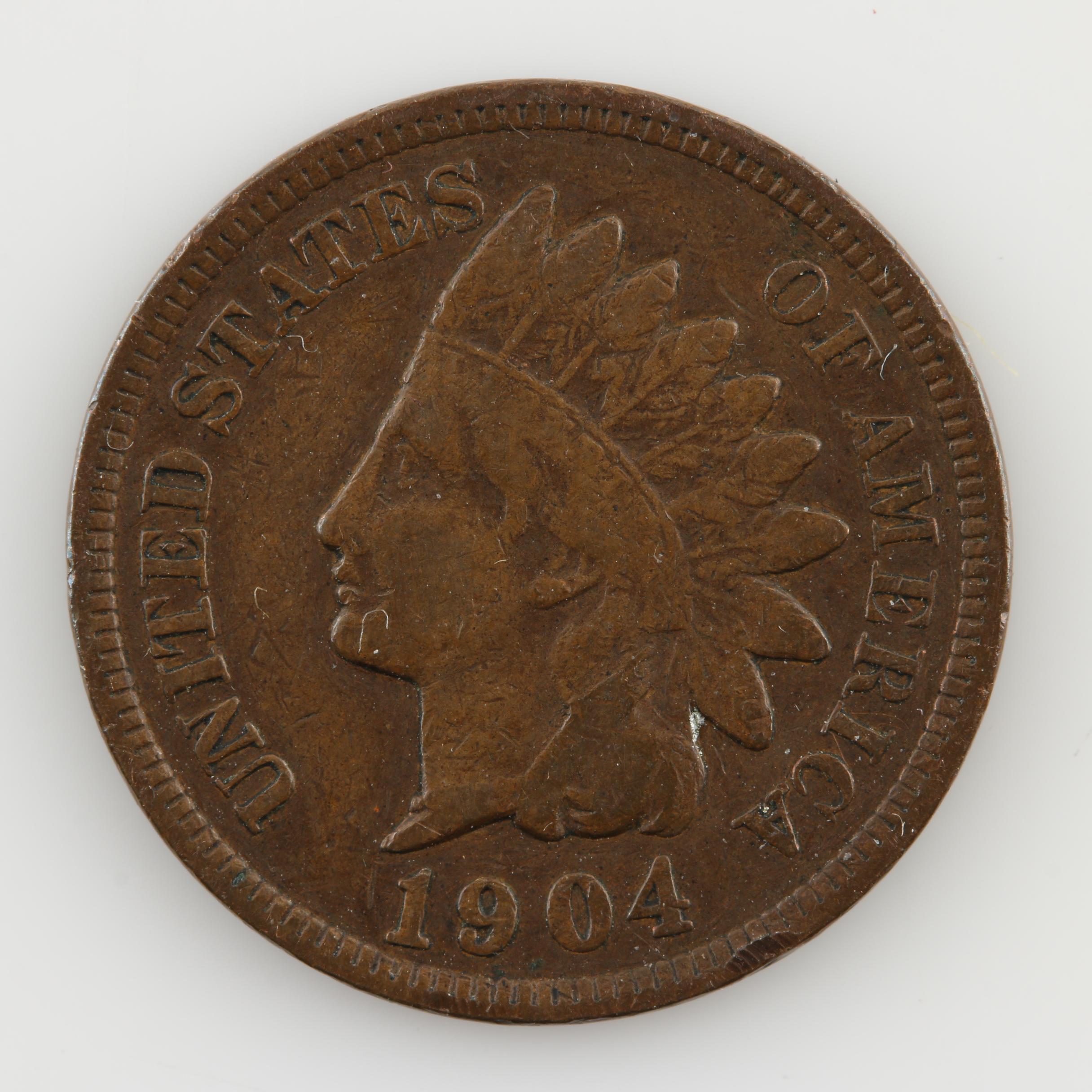 Six Antique to Modern U.S. Coins