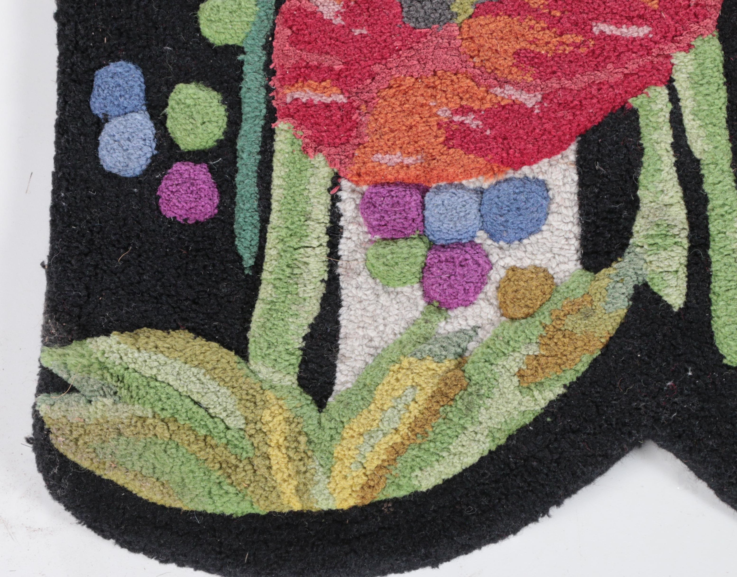 Tufted MacKenzie-Childs "Poppy Field" Area Rug