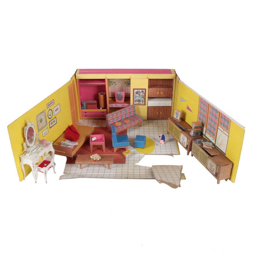 1962 Mattel "Barbie's Dream House" with Furnishings
