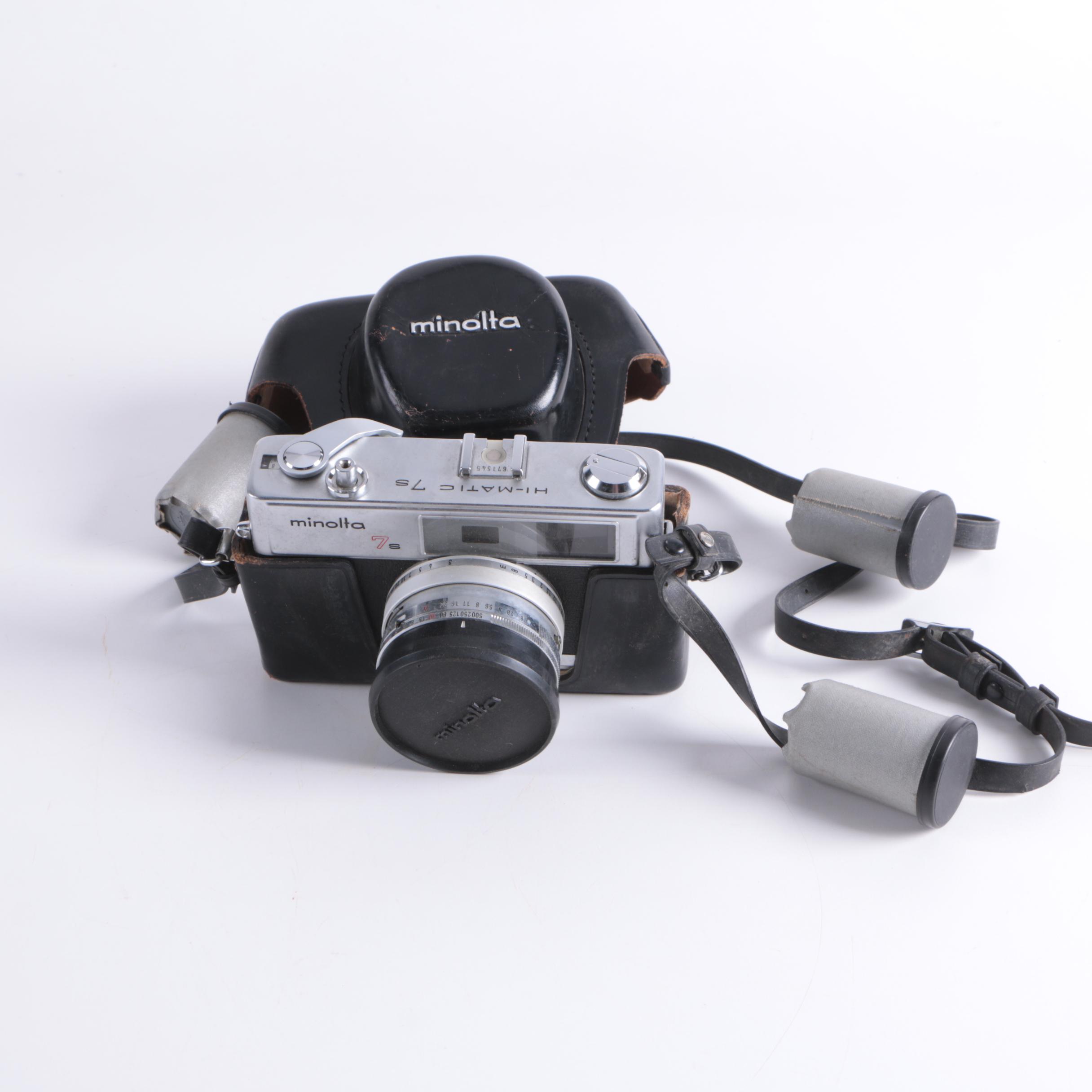 Vintage Kodak Instamatic, Minolta 7s and Exakta TL 500 Still Camera