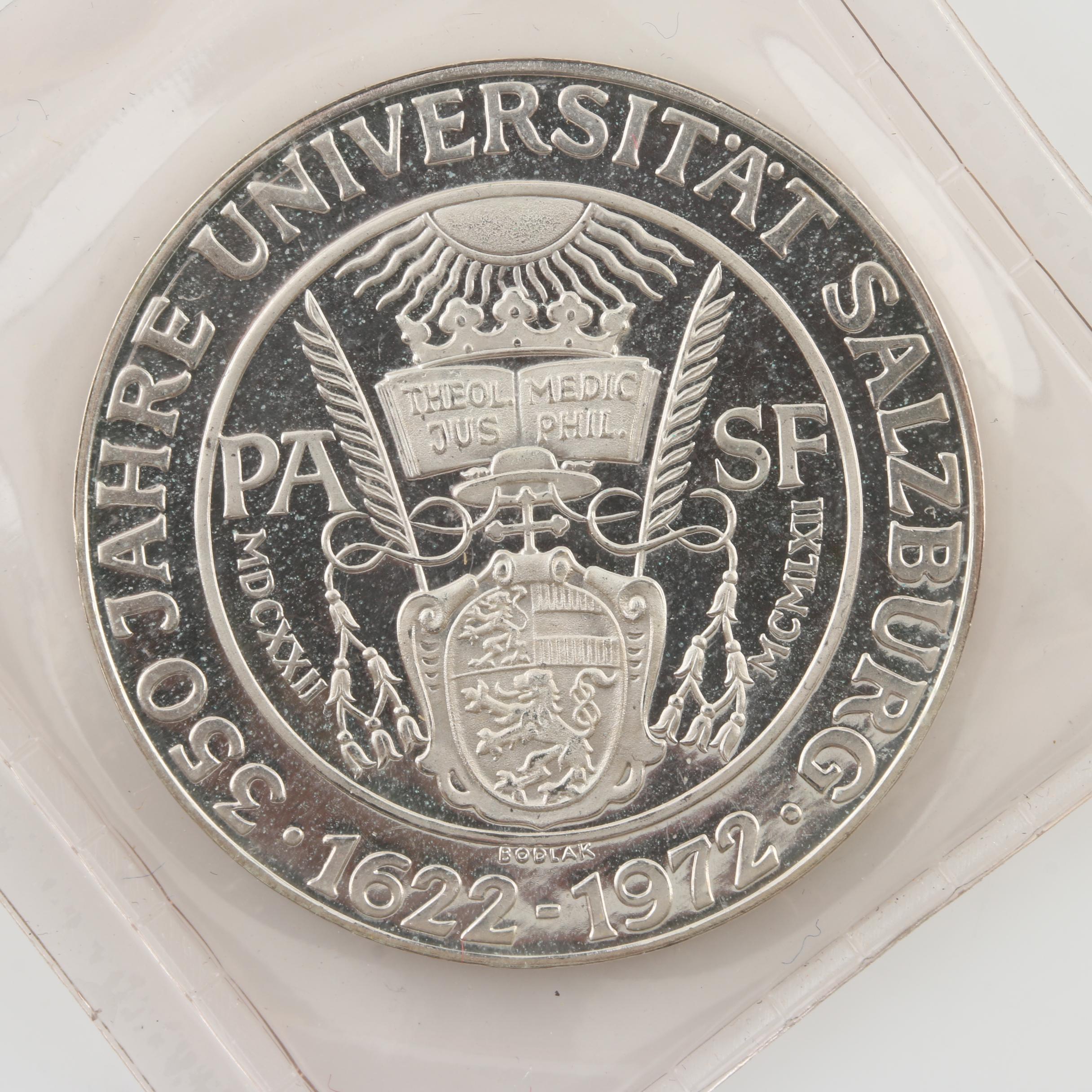 Fifteen Vintage Austrian Silver Commemorative Coins