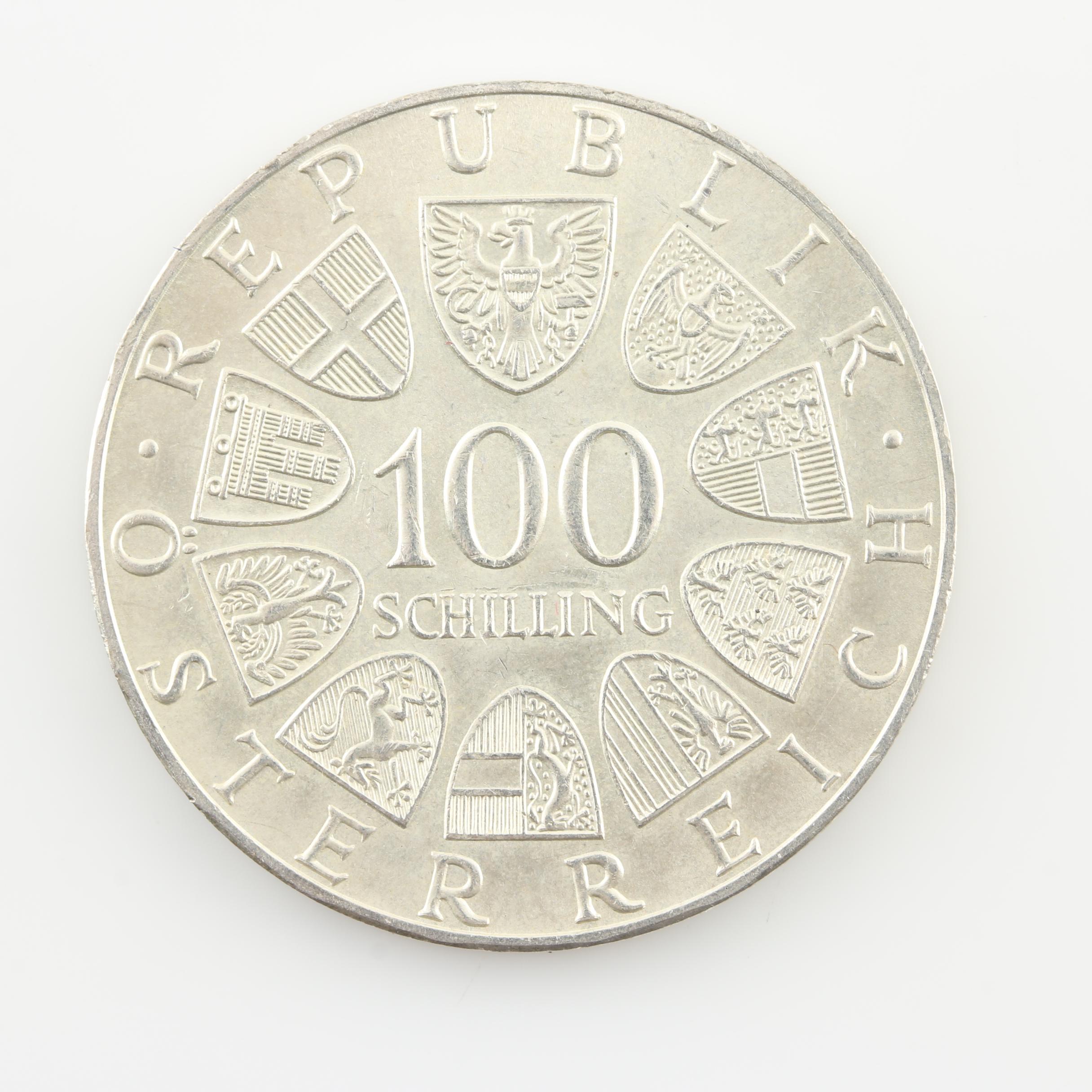 Fifteen Vintage Austrian Silver Commemorative Coins