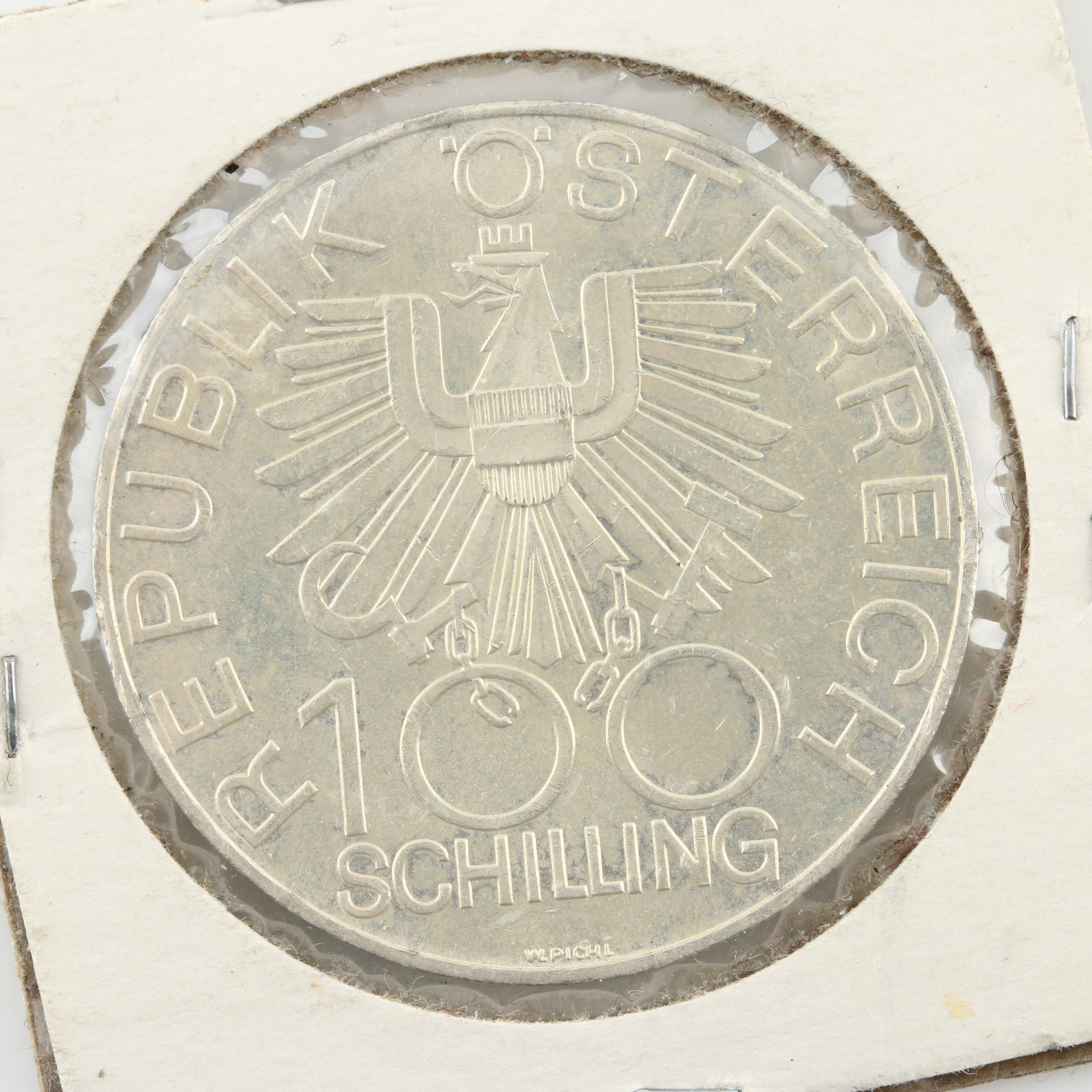 Fifteen Vintage Austrian Silver Commemorative Coins