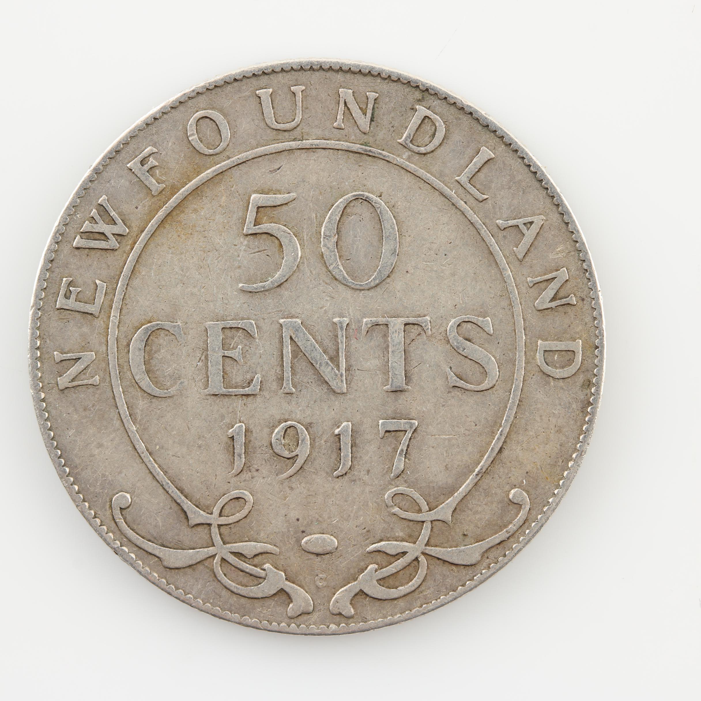 Six Antique and Vintage Canadian Silver Coins