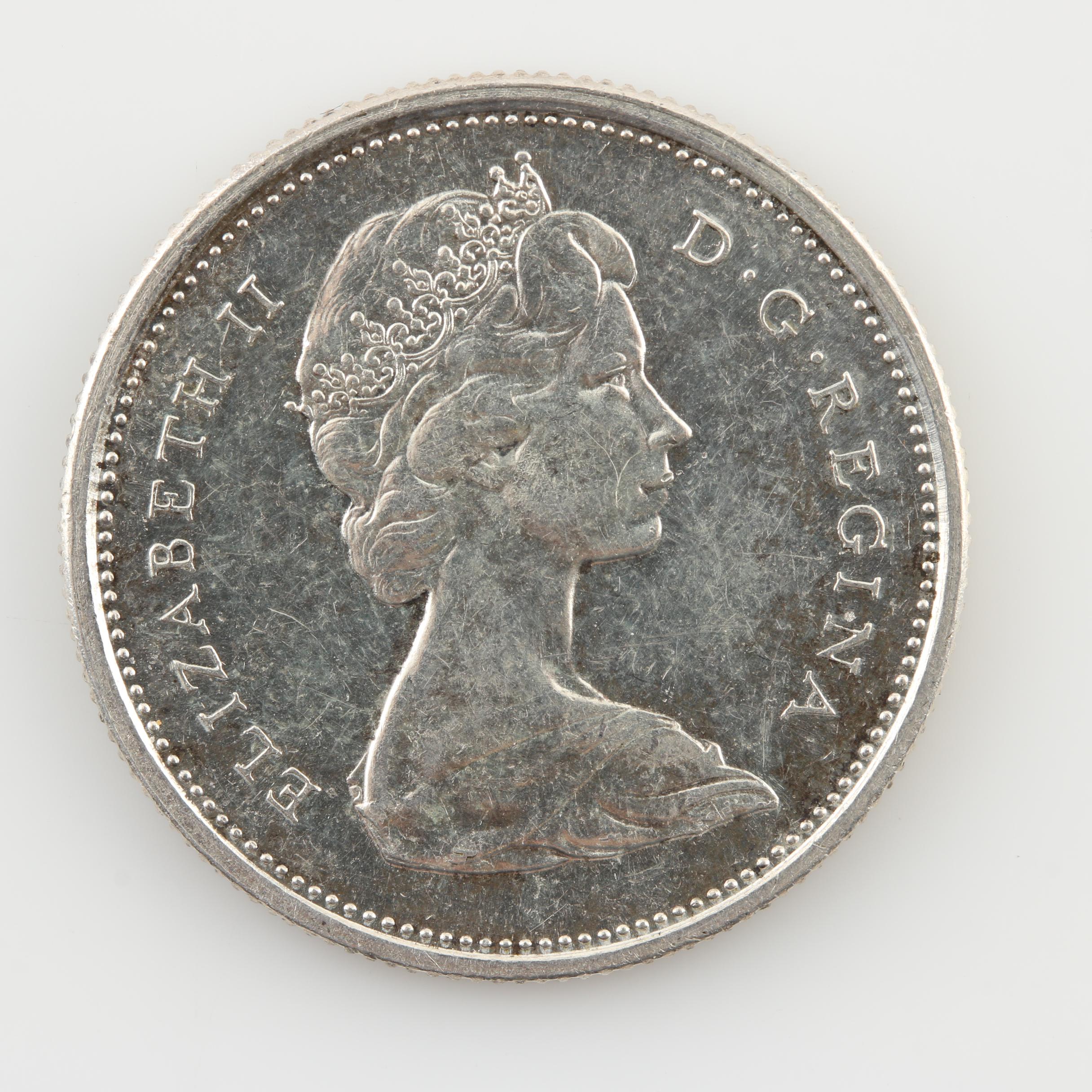 Six Antique and Vintage Canadian Silver Coins