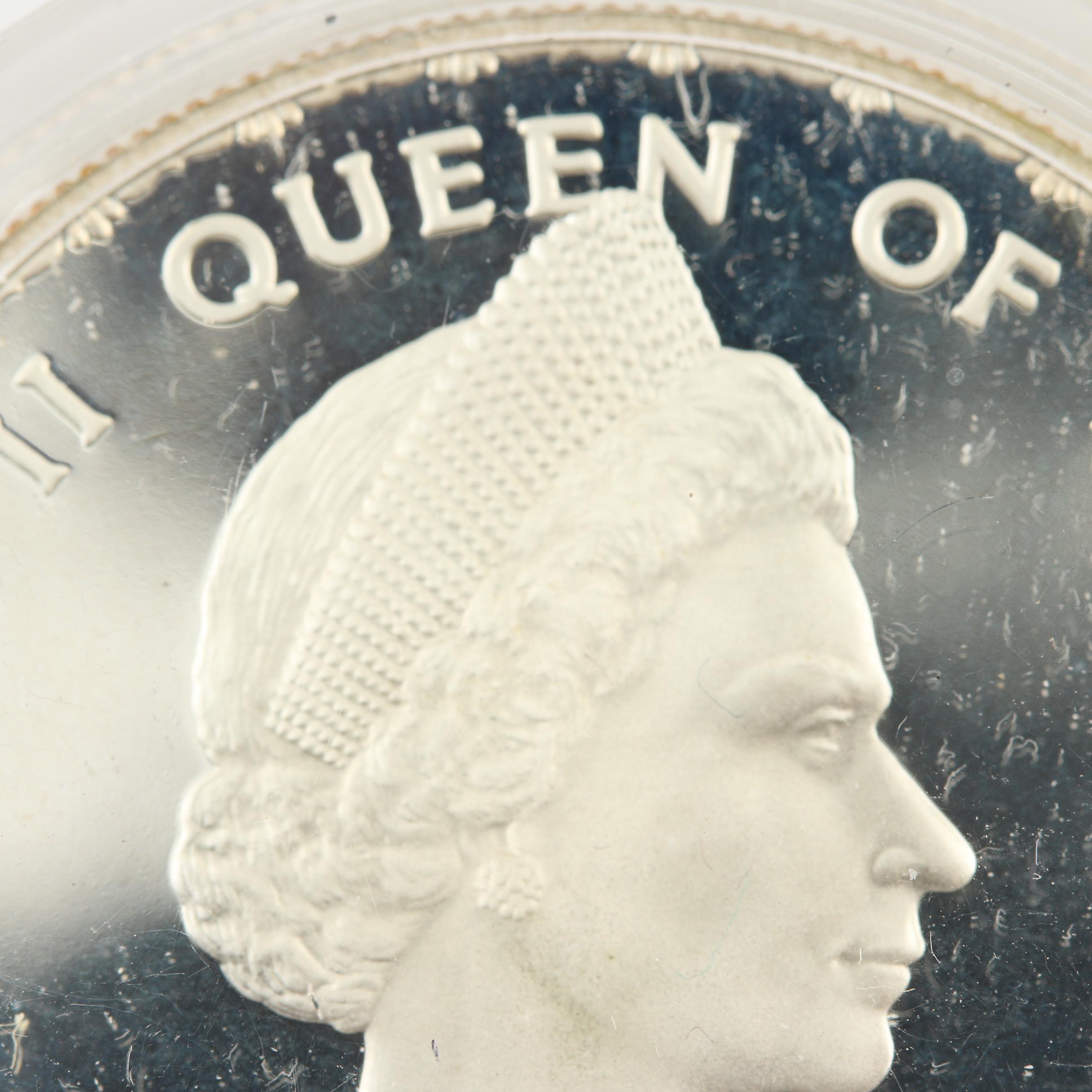 Two Vintage Commemorative Silver Coins from New Zealand