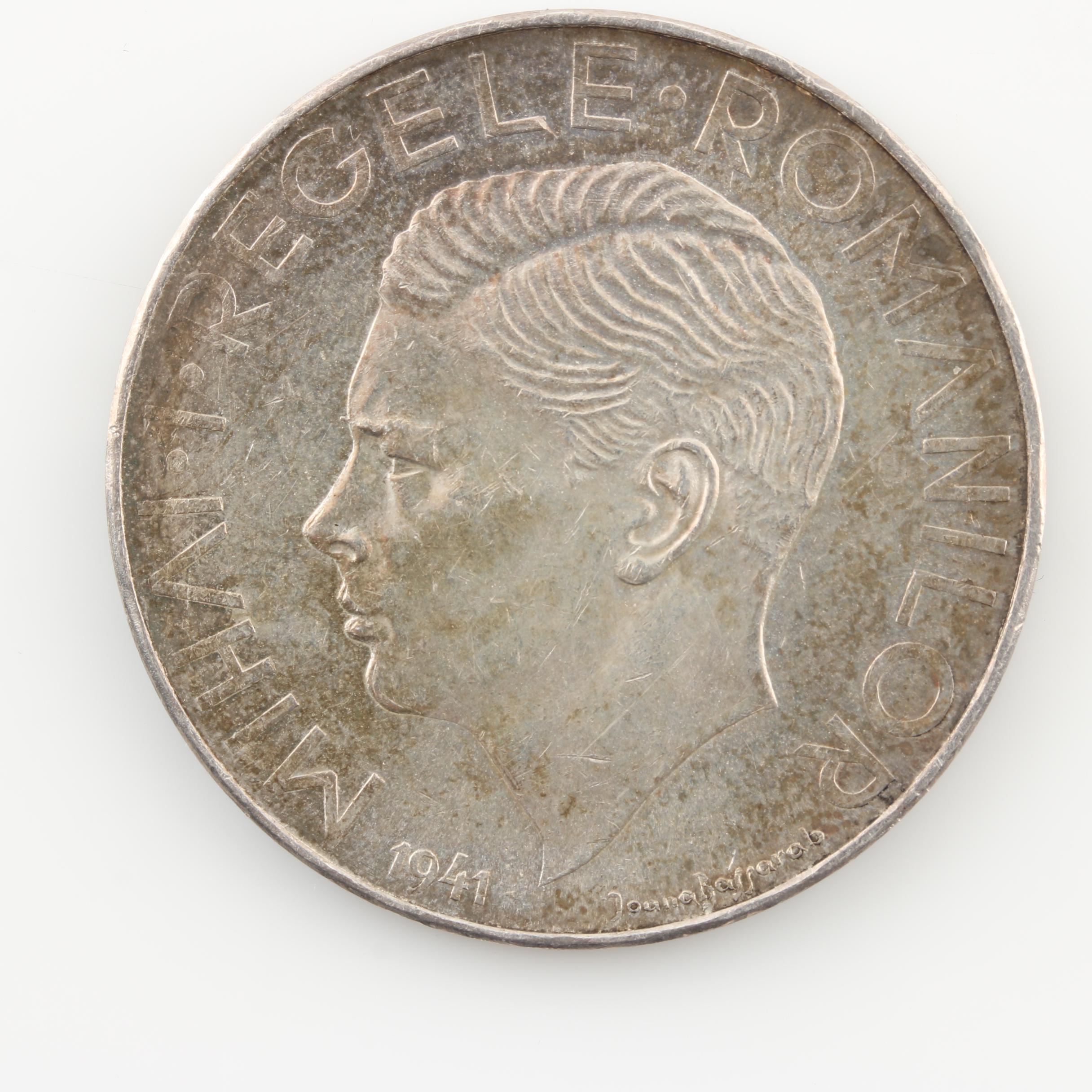 Ten Vintage Foreign Silver Coins