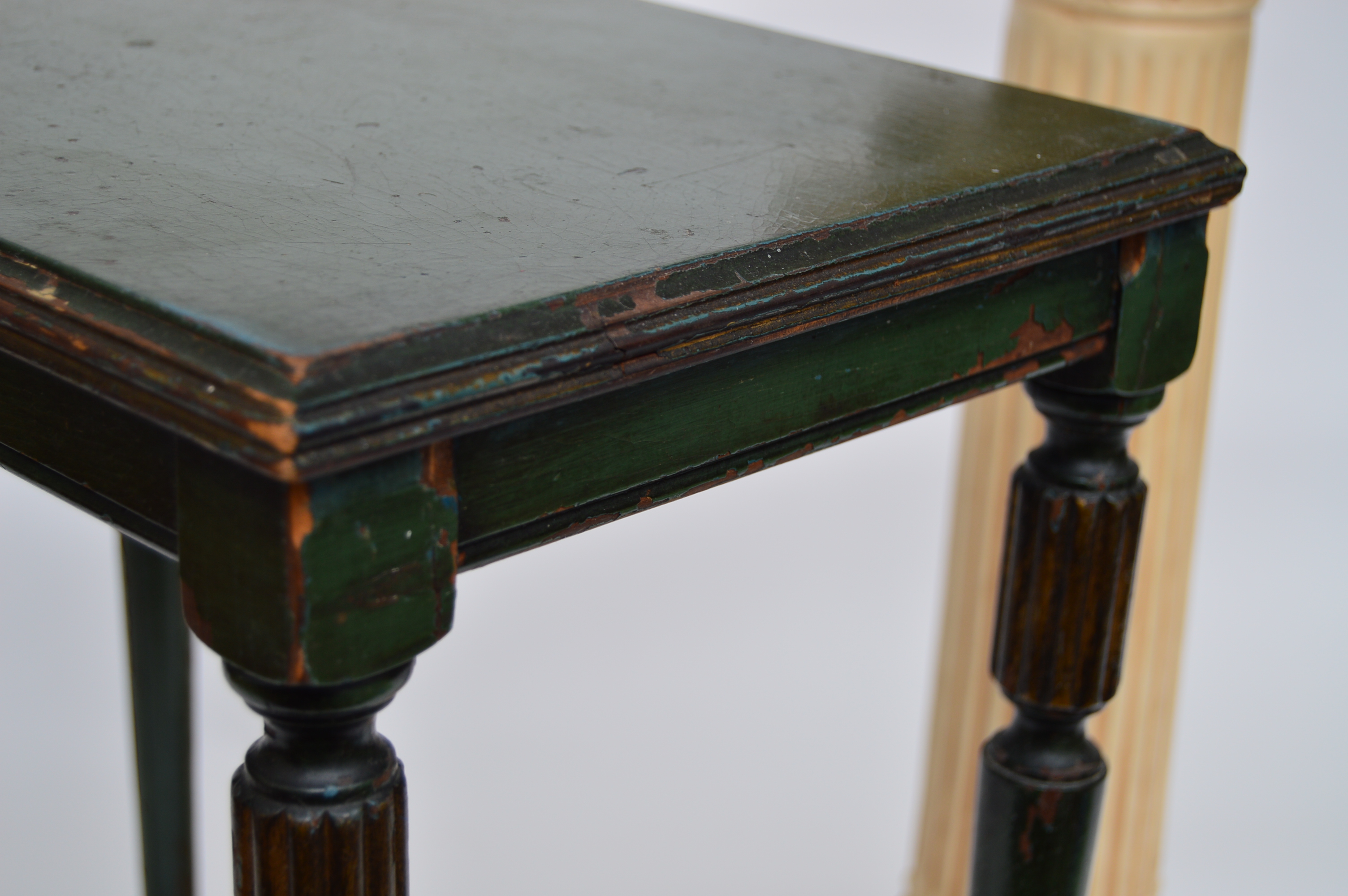 Robert Mitchell Neoclassic Style Side Table and Neoclassic Style Column