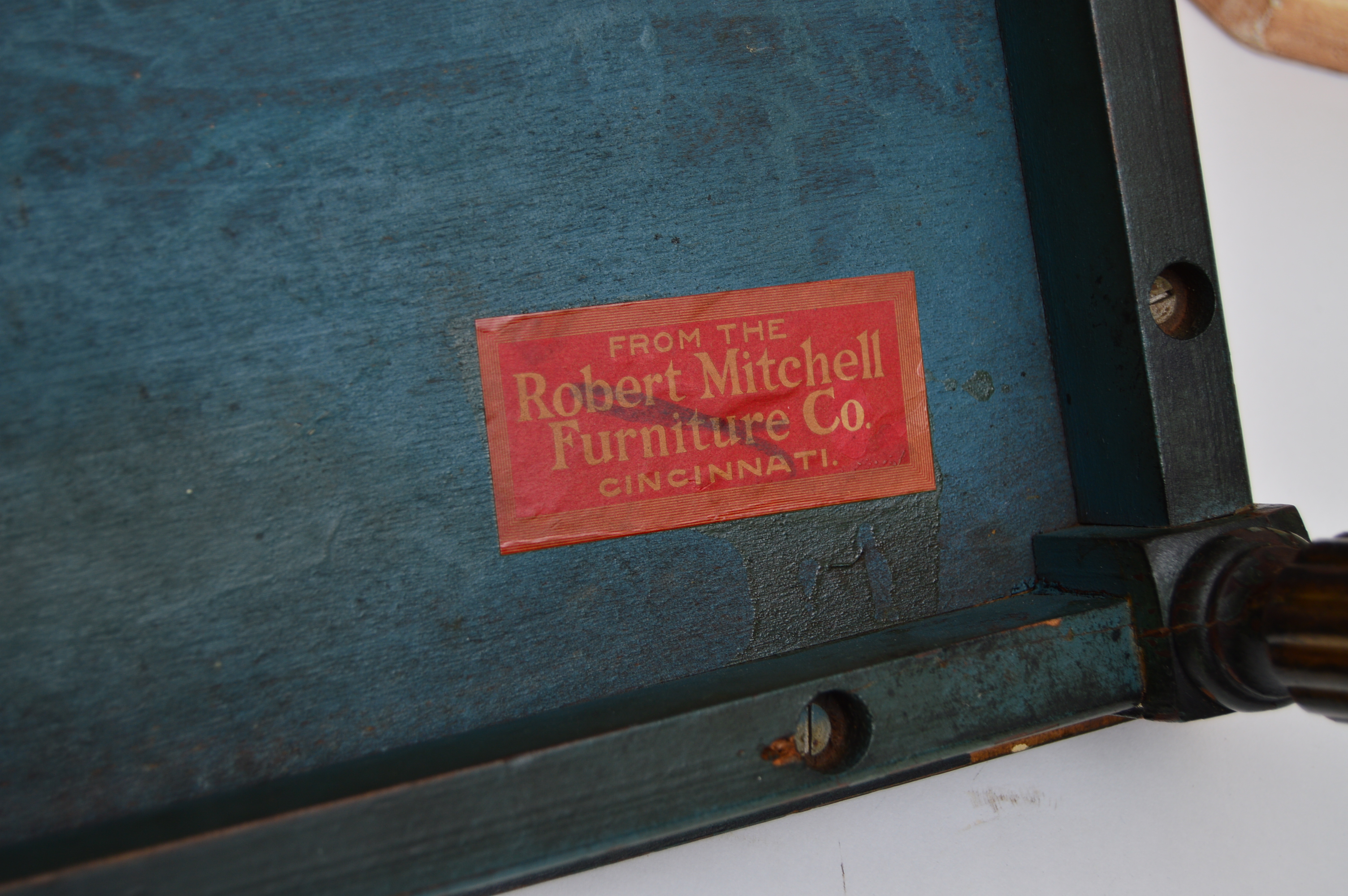 Robert Mitchell Neoclassic Style Side Table and Neoclassic Style Column