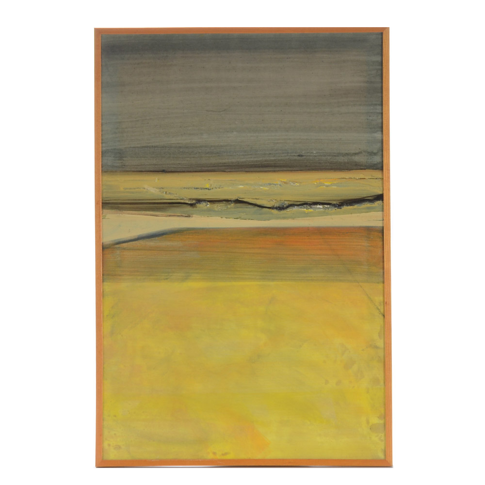 Kurt Feuerherm Original Modernist Abstract Painting on Canvas