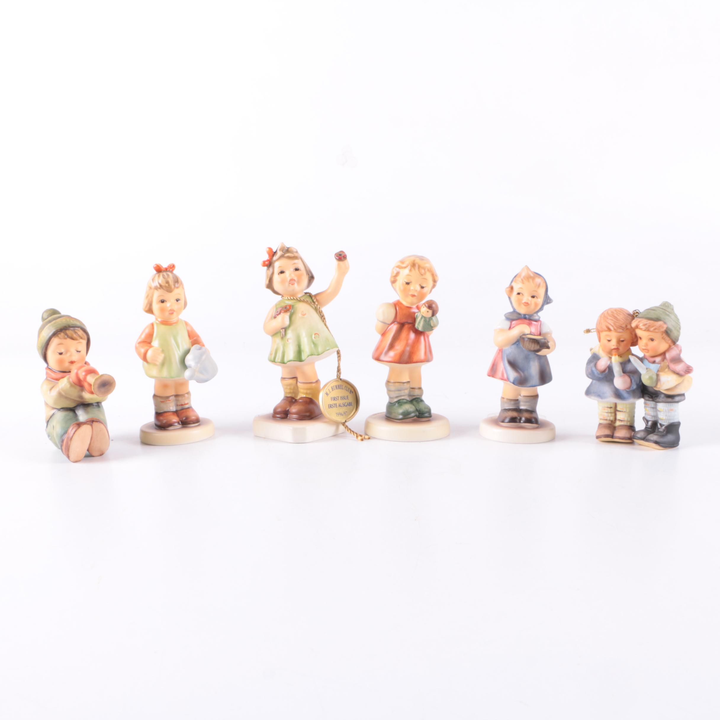 Hummel Figurines including "Forever Yours" and "Puppet Princess"