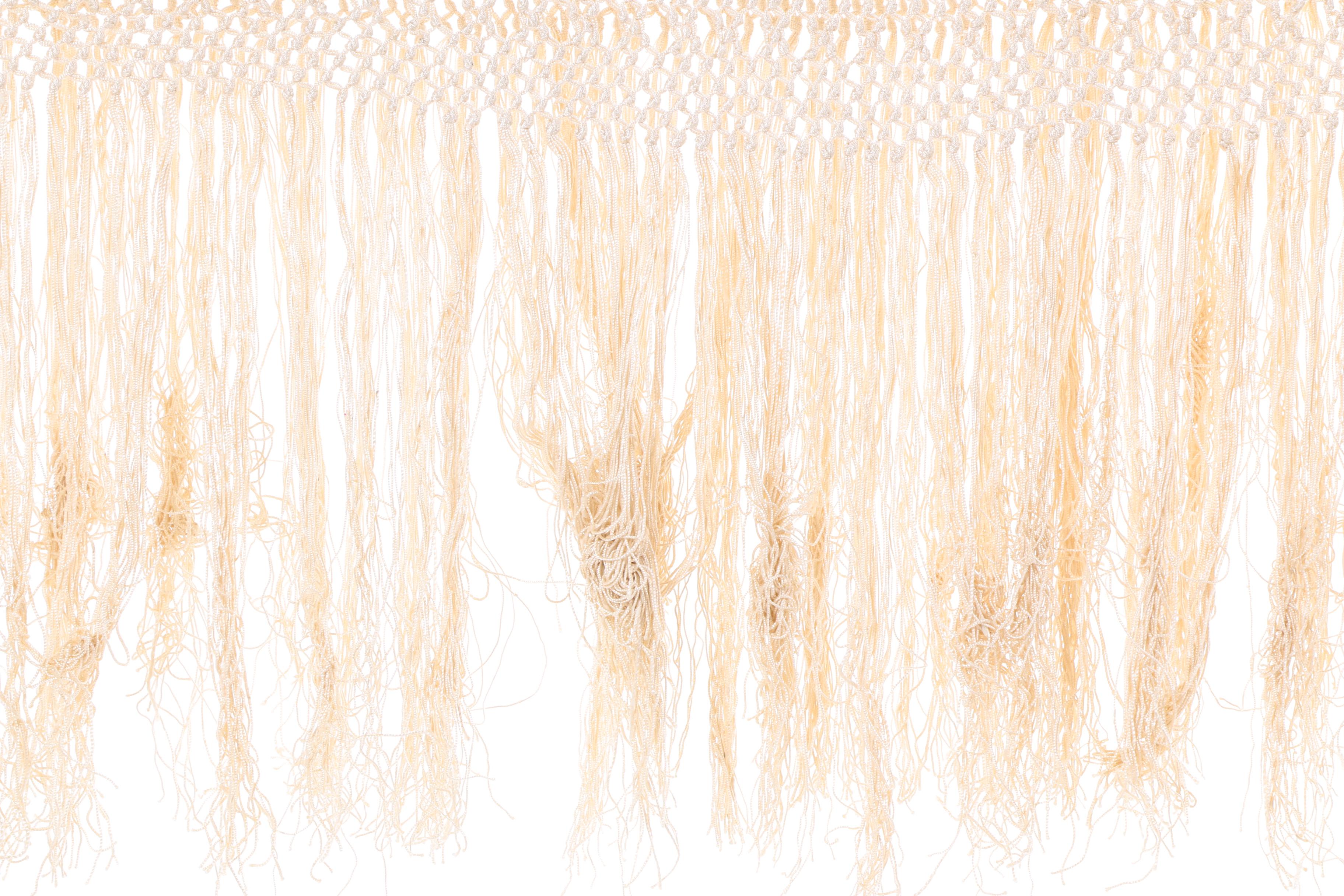 Antique Embroidered Silk Piano Shawl