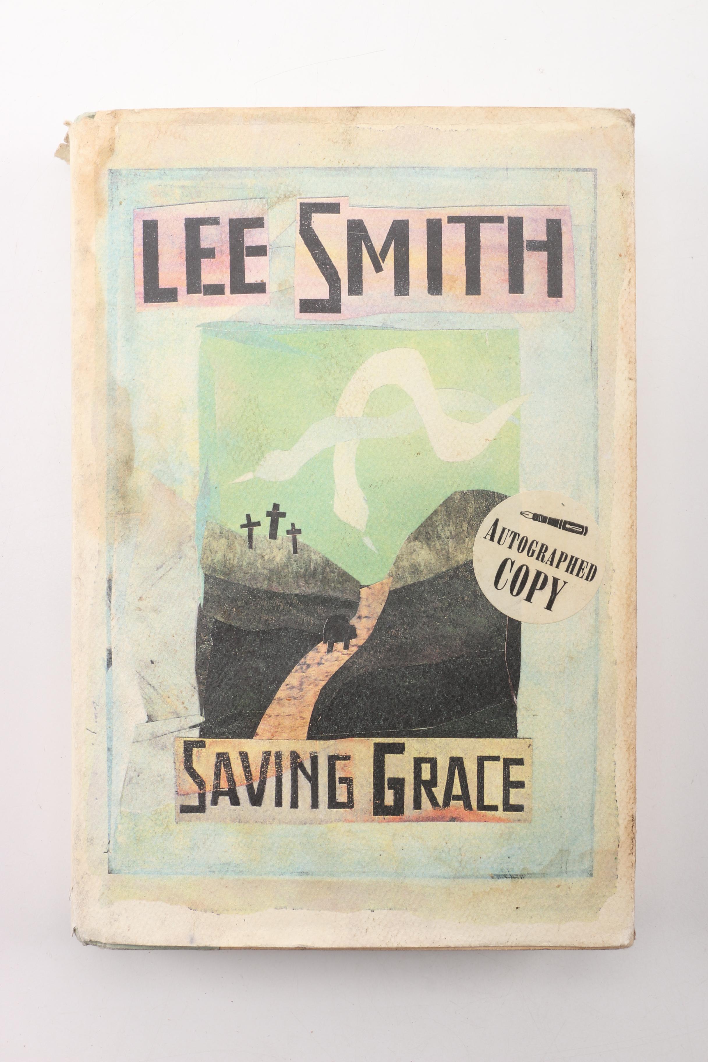 1995 Autographed First Edition "Saving Grace" by Lee Smith