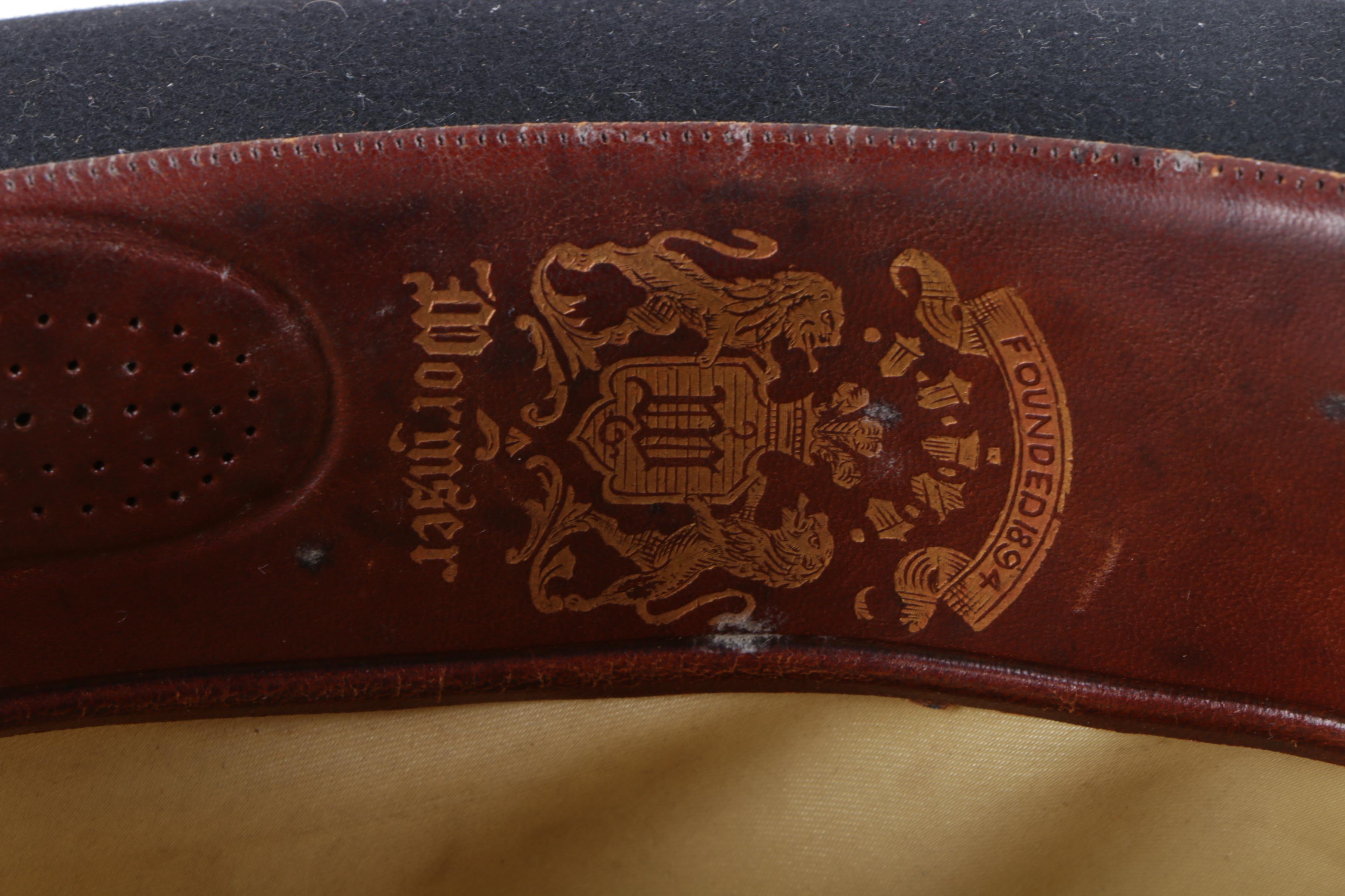 Vintage Wormser Black Felt Bowler Hat with Knox Hat Box