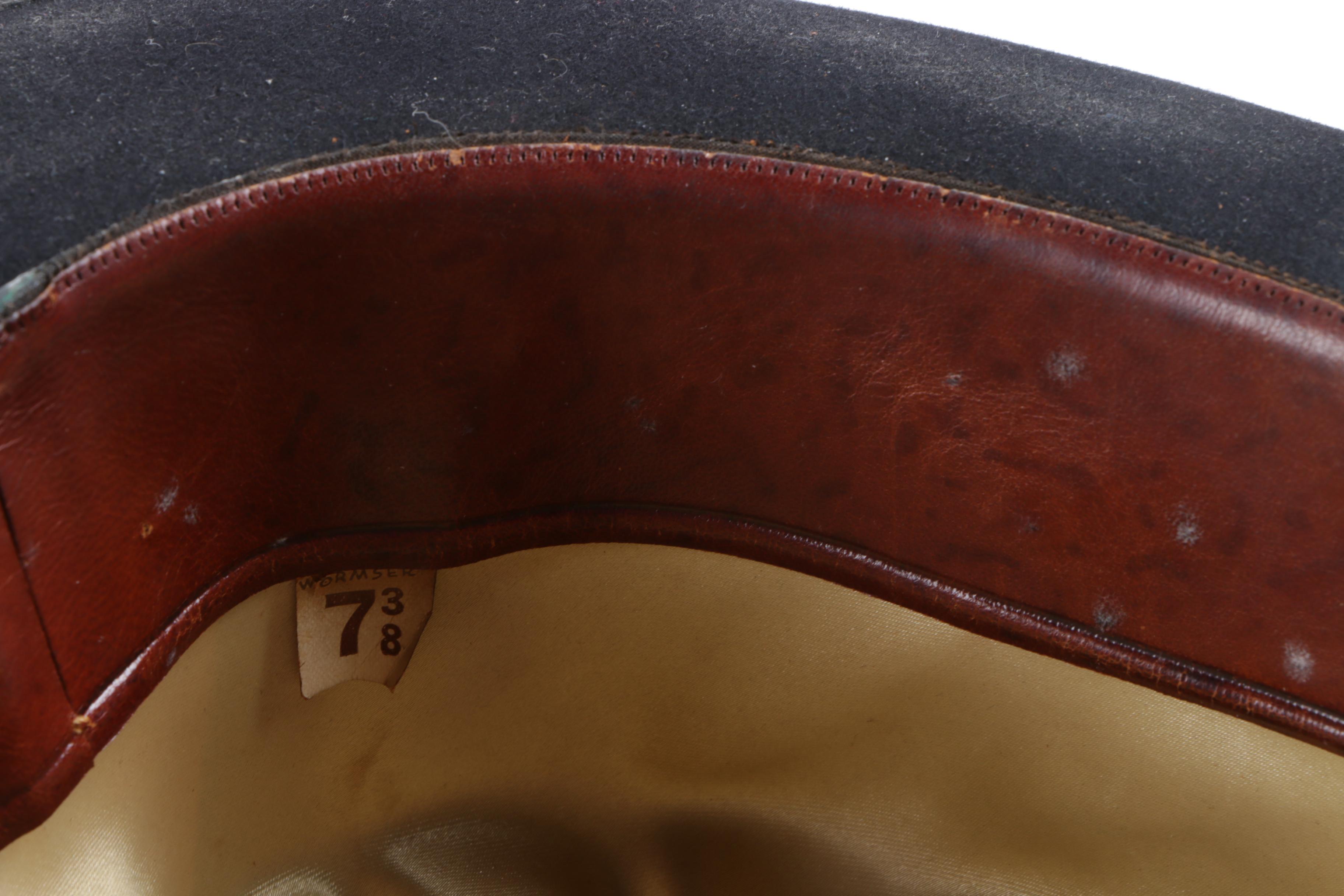 Vintage Wormser Black Felt Bowler Hat with Knox Hat Box