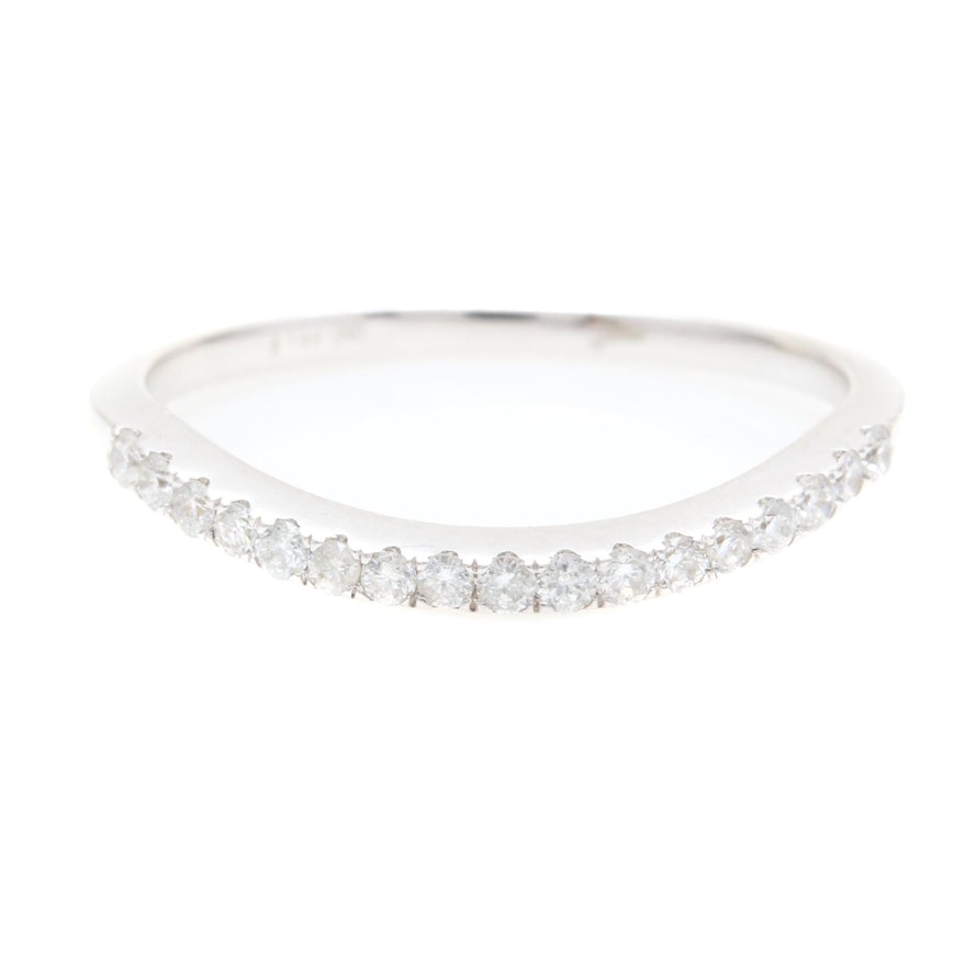 14K White Gold Diamond Ring