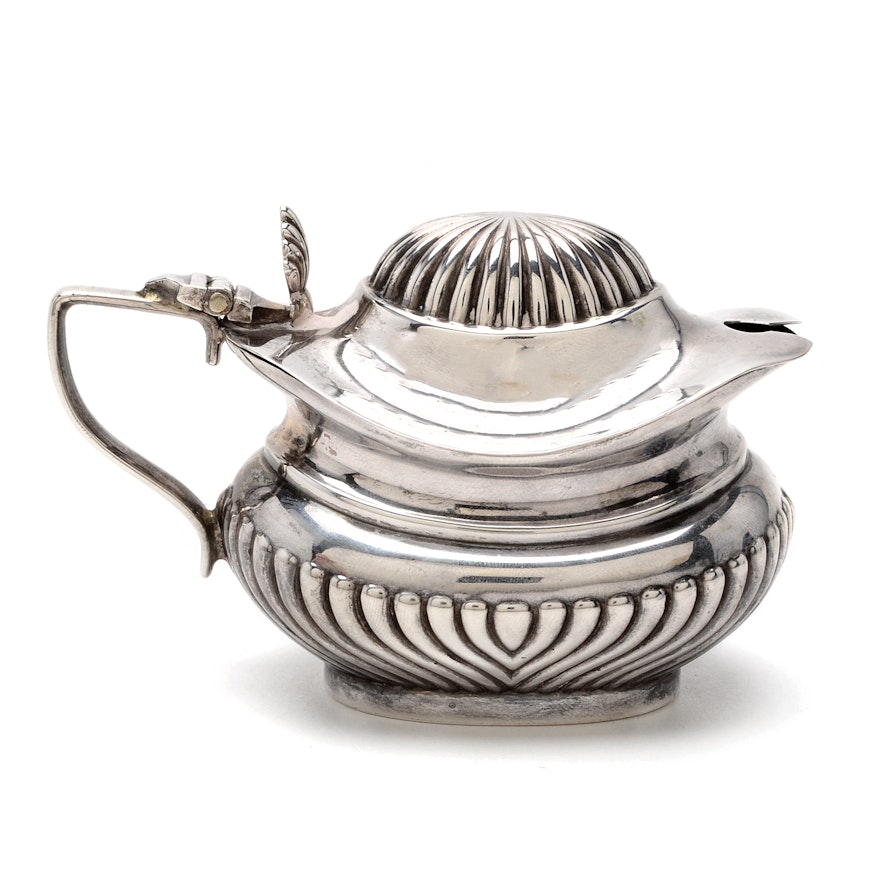 1920 Chester Sterling Silver Mustard Pot