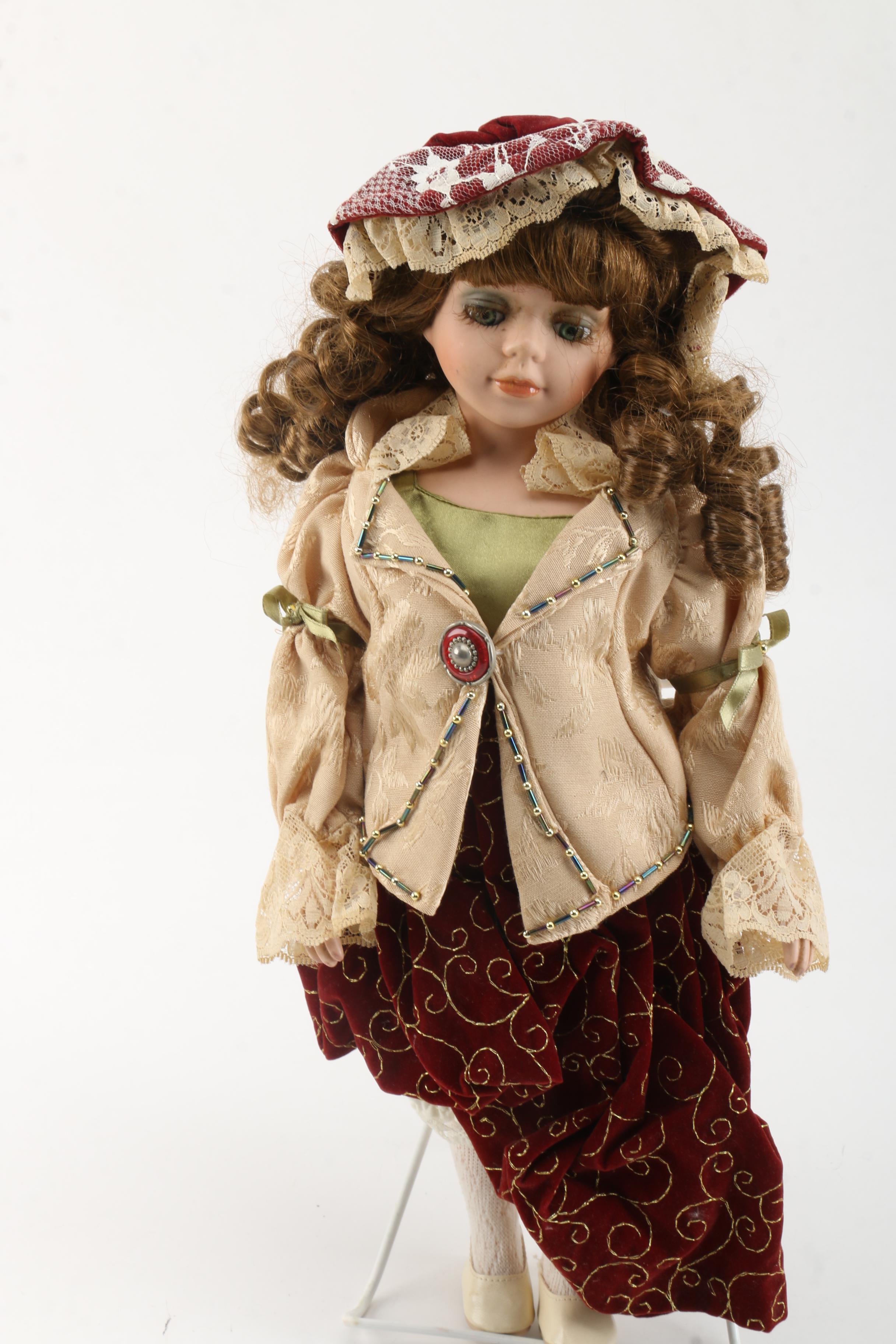 Vintage Porcelain and Vinyl Dolls Featuring Cathay Collection and DanDee