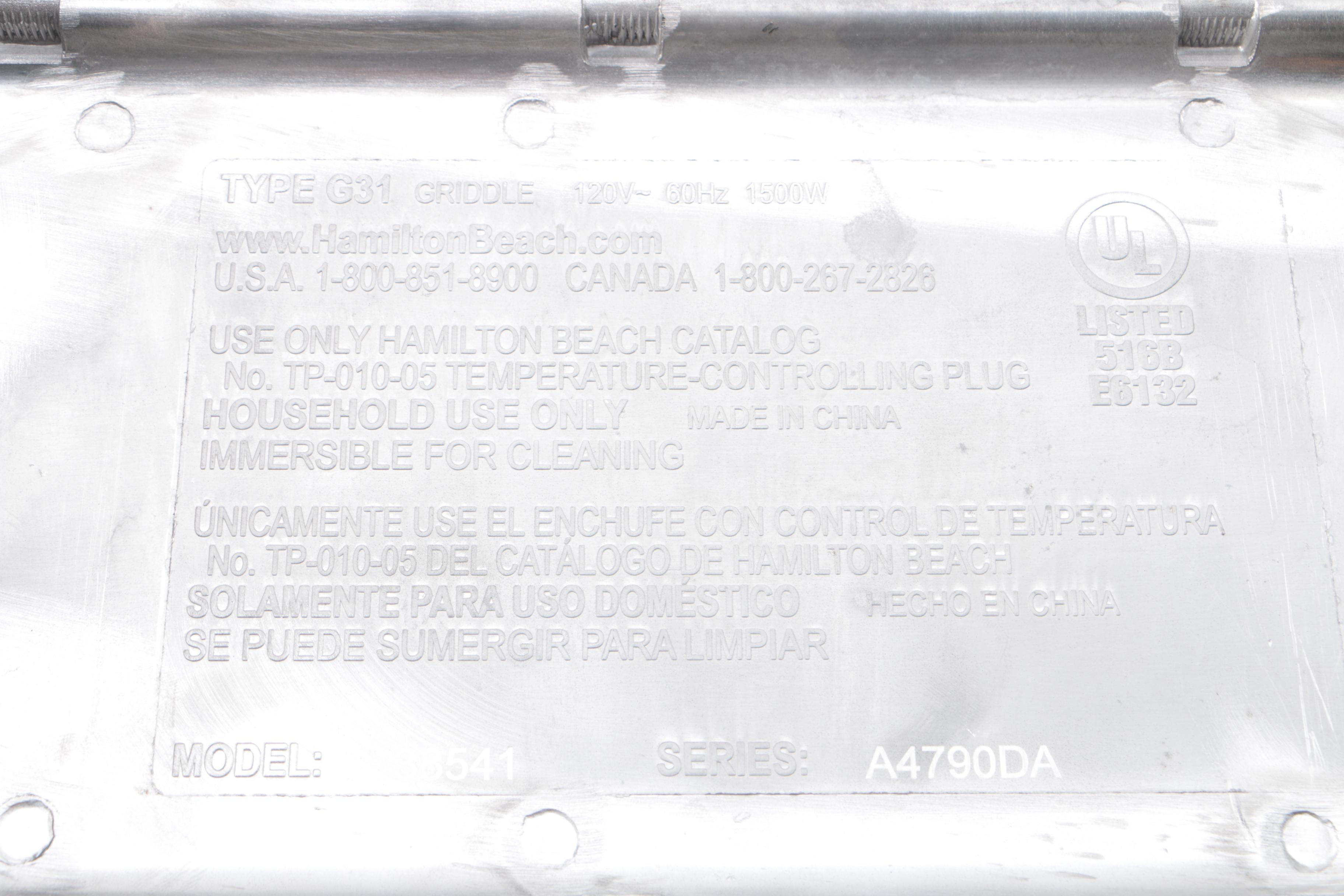 Fagor Duo Pressure Cookware and Hamilton Beach Electric Griddle