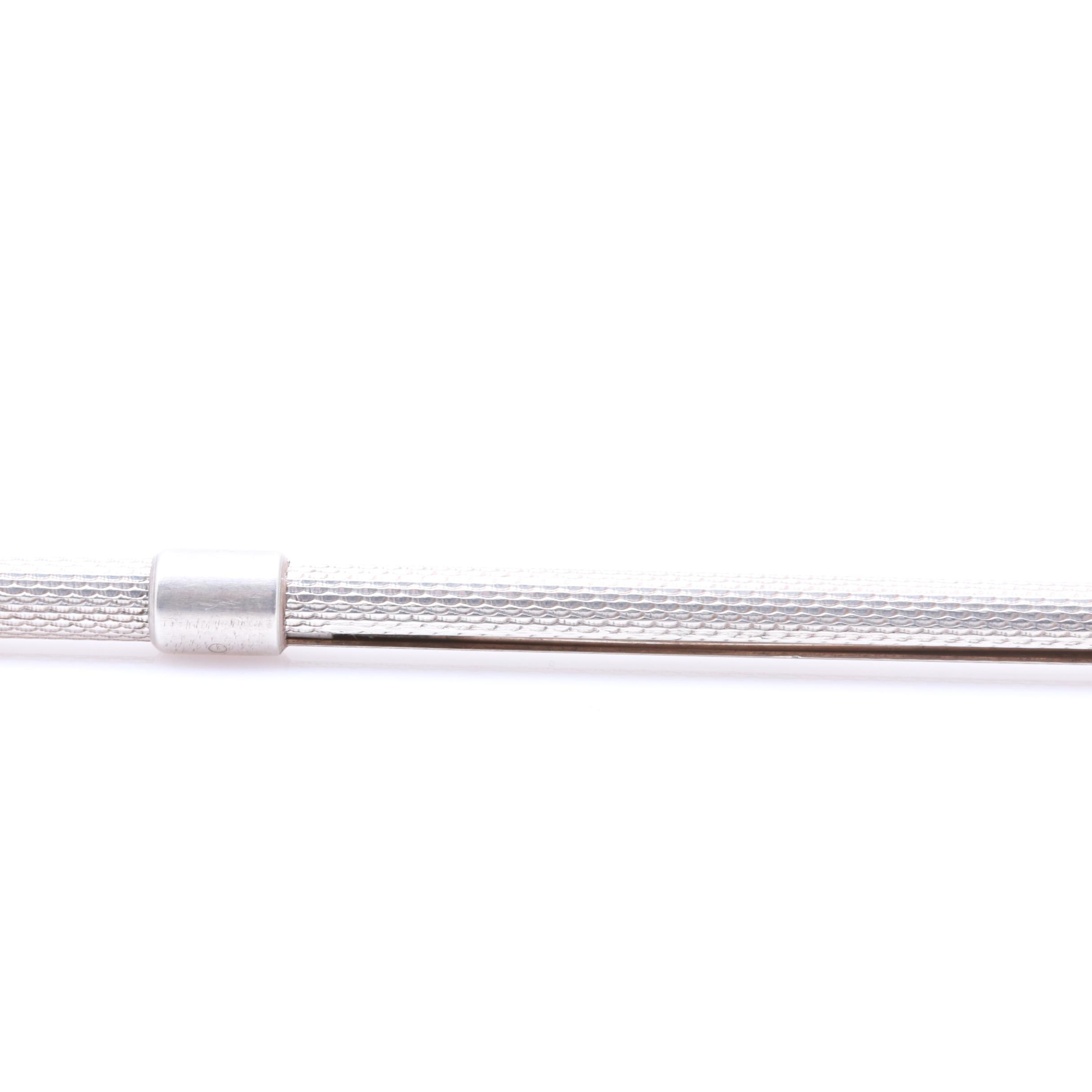 Vintage British Sterling Silver Retractable Champagne Swizzle Stick