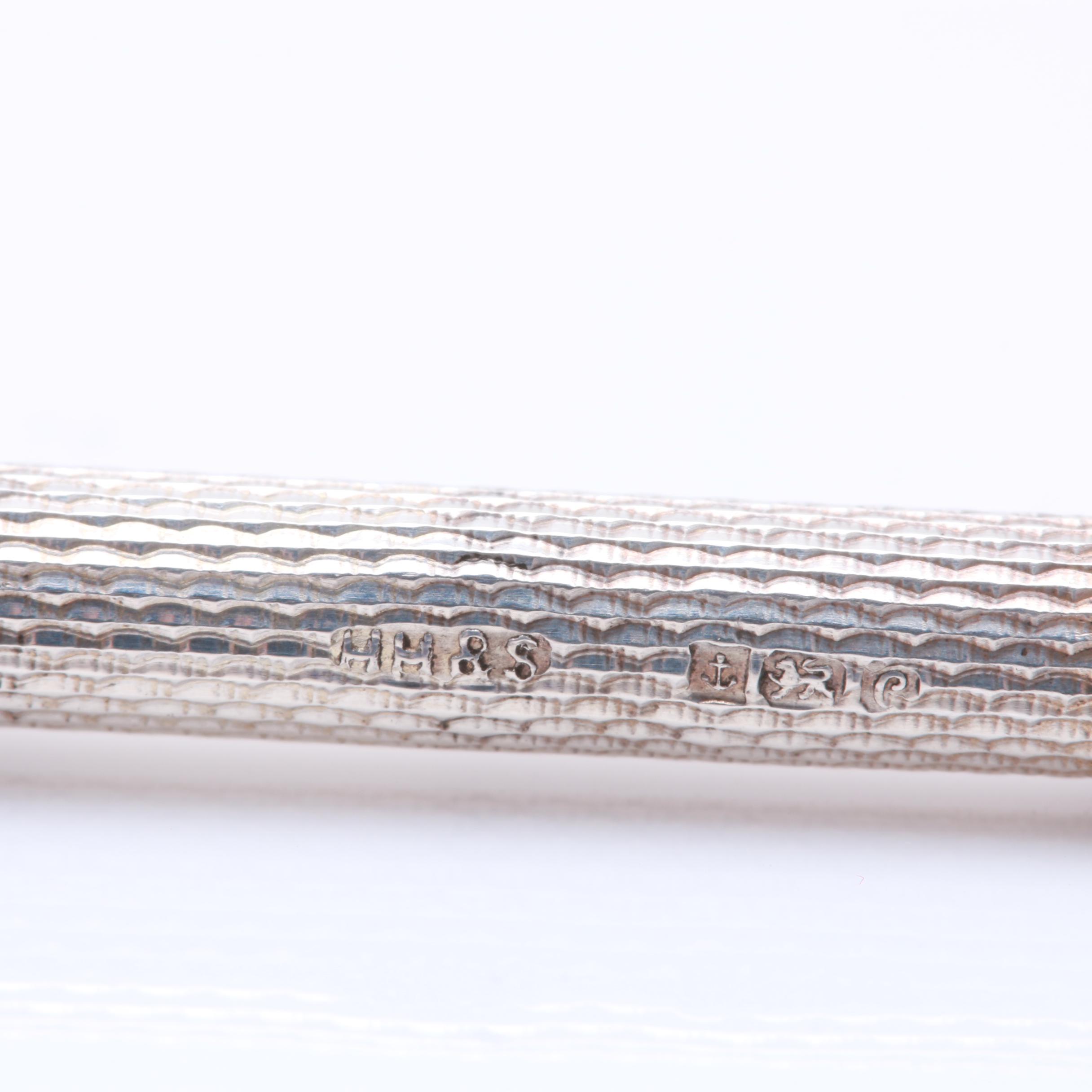 Vintage British Sterling Silver Retractable Champagne Swizzle Stick