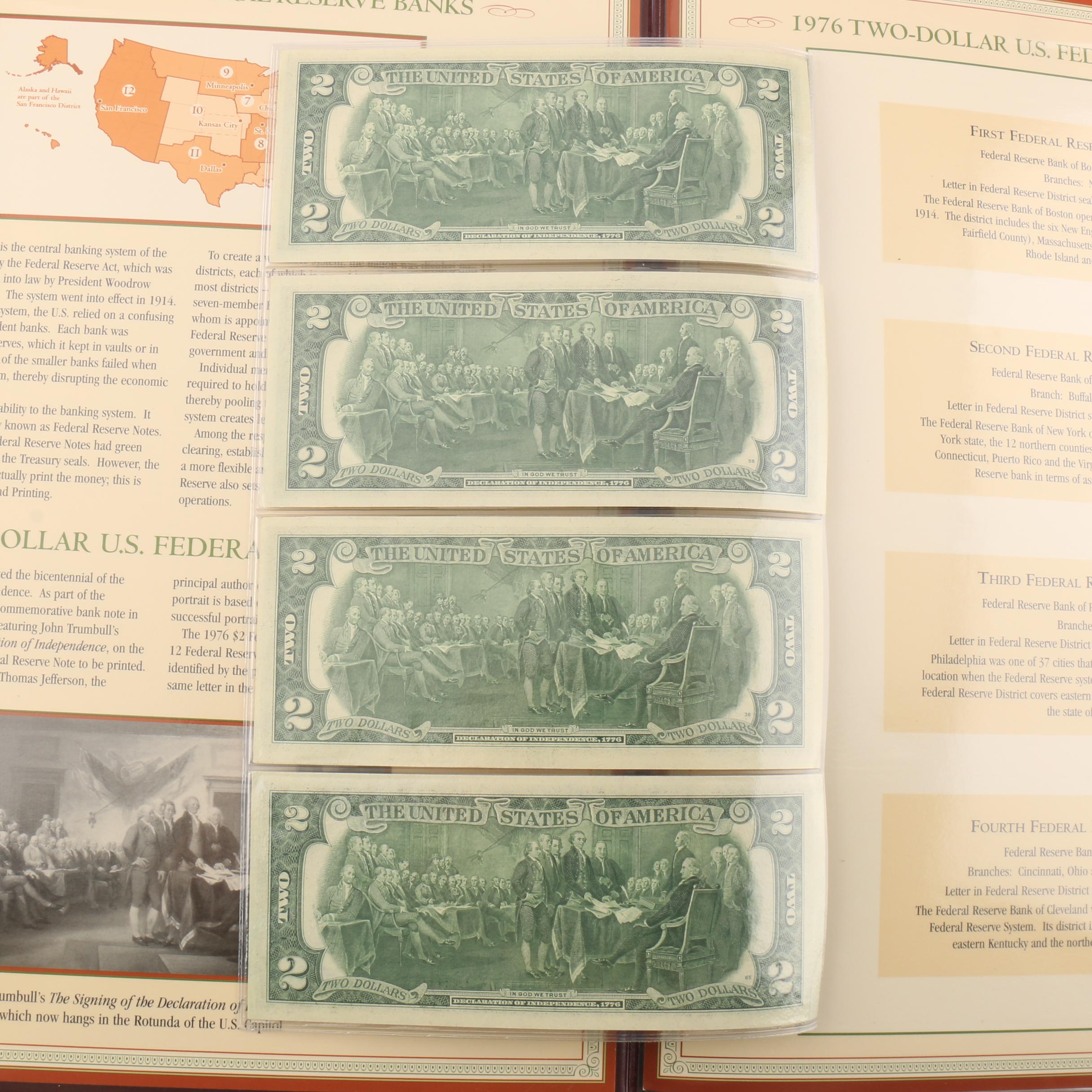 "The Complete Collection of 1976 Two-Dollar Bills" Currency Set