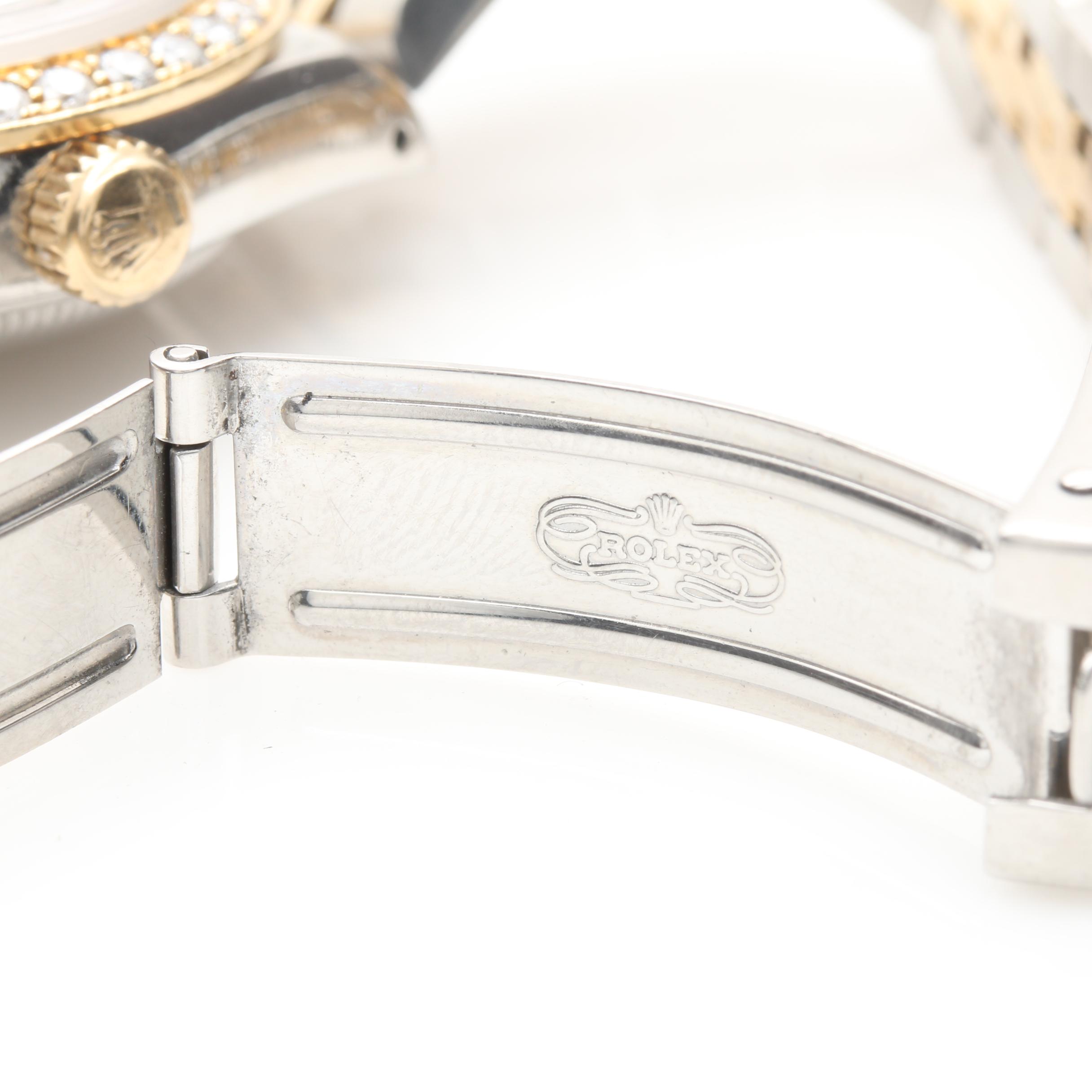 Rolex Oyster Perpetual Stainless Steel, 18K, and 1.06 CTW Diamond Watch