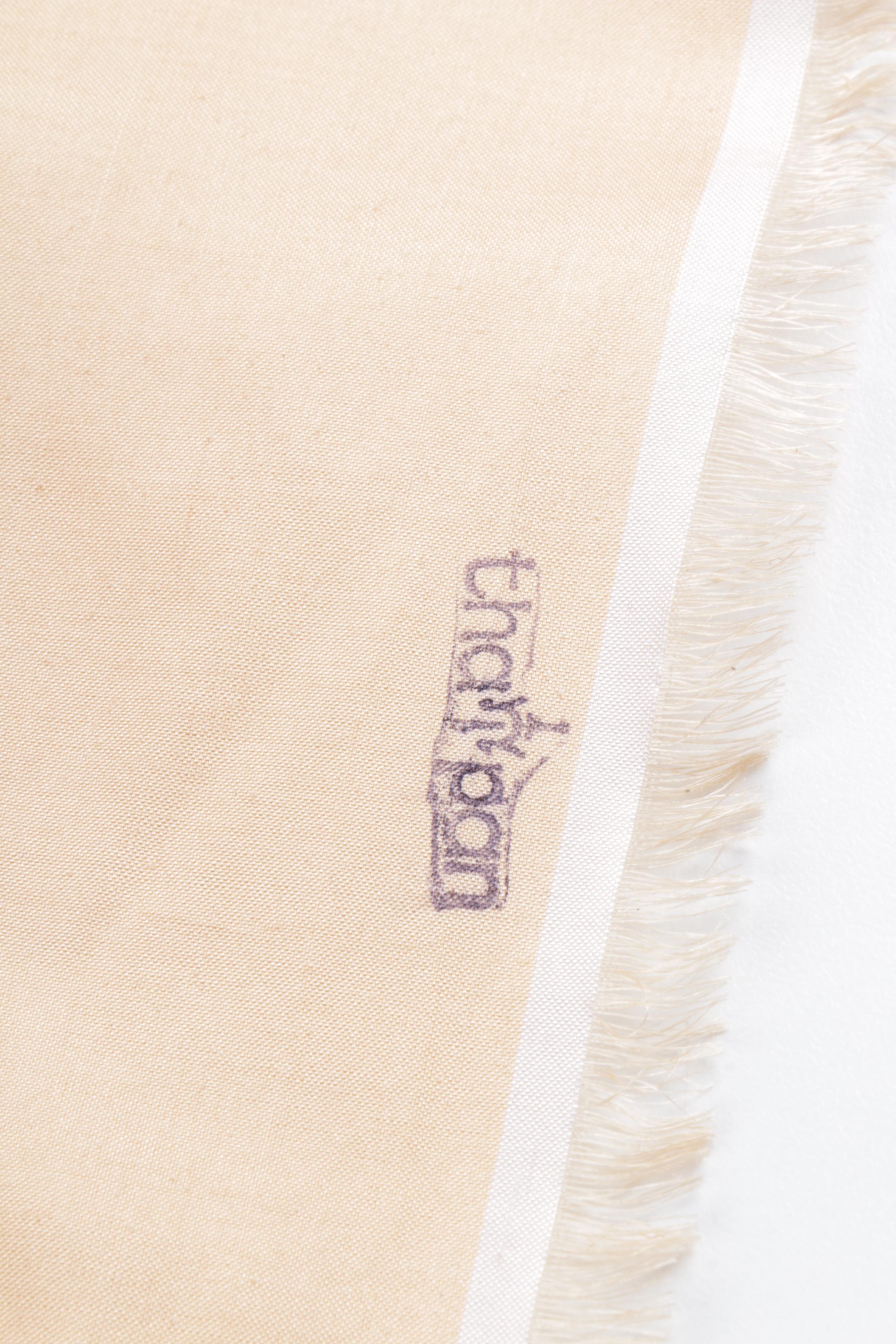 Hand Woven Peach Thai Silk Fabric