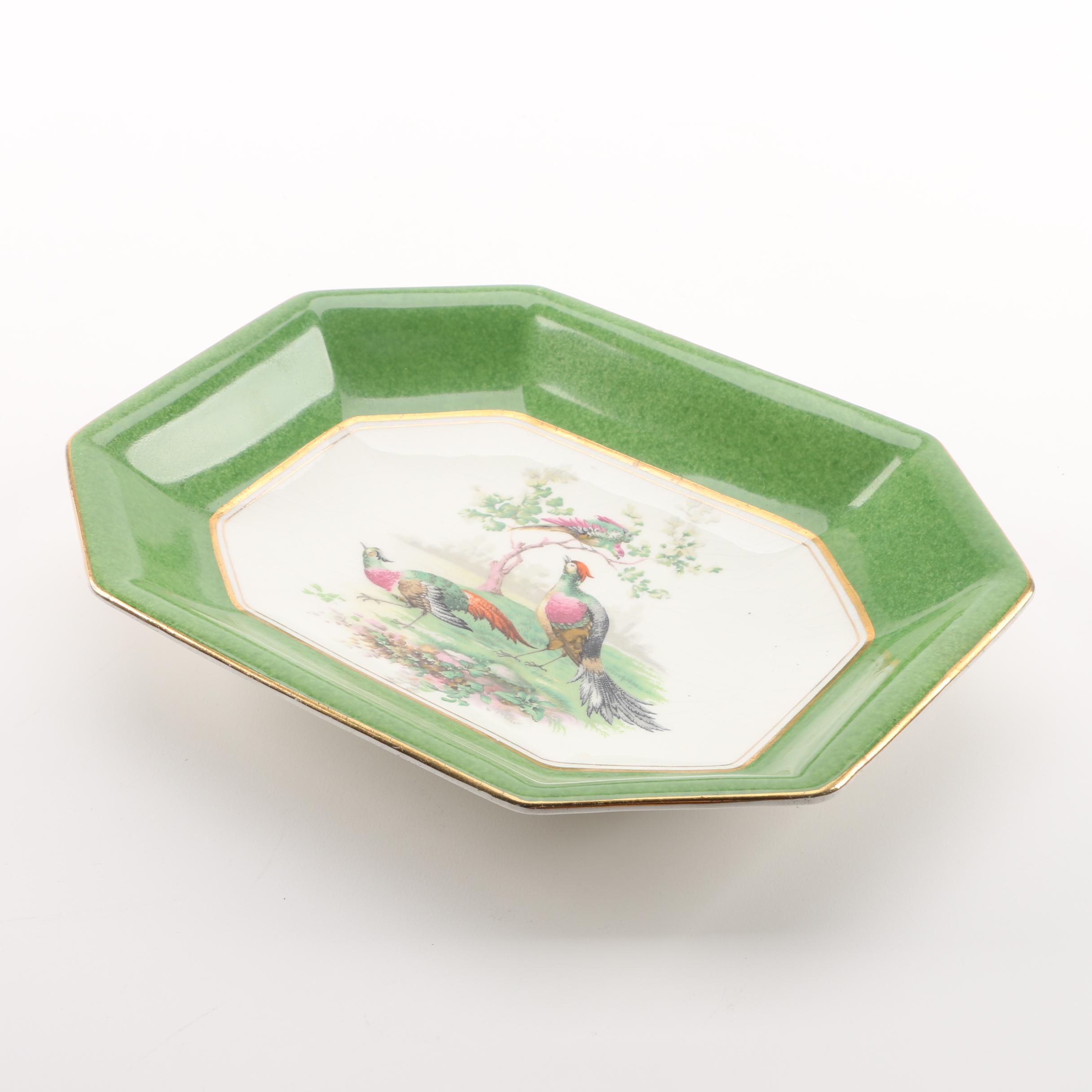 Antique Wedgwood & Co. Imperial Porcelain Pheasant Serving Tray