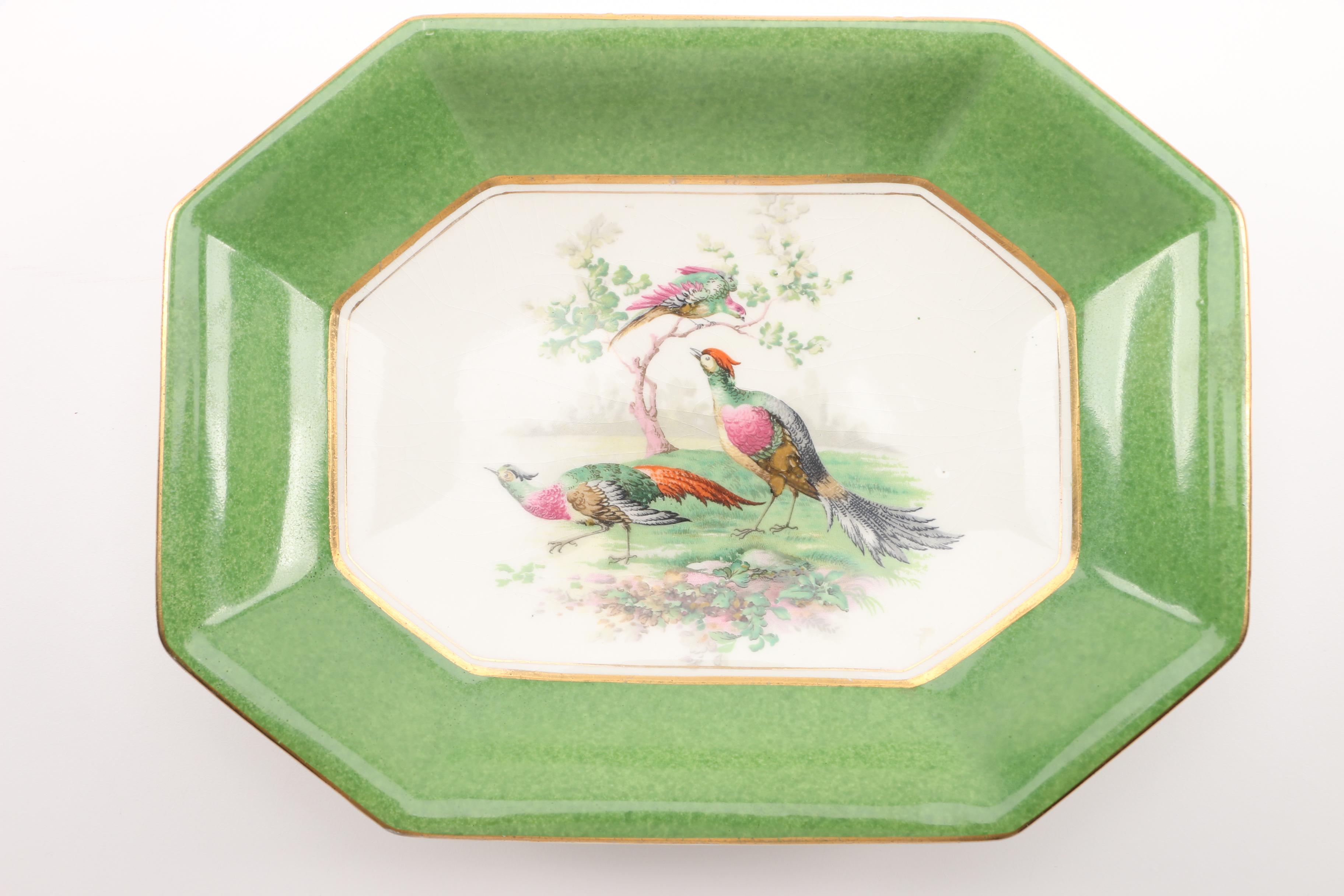 Antique Wedgwood & Co. Imperial Porcelain Pheasant Serving Tray