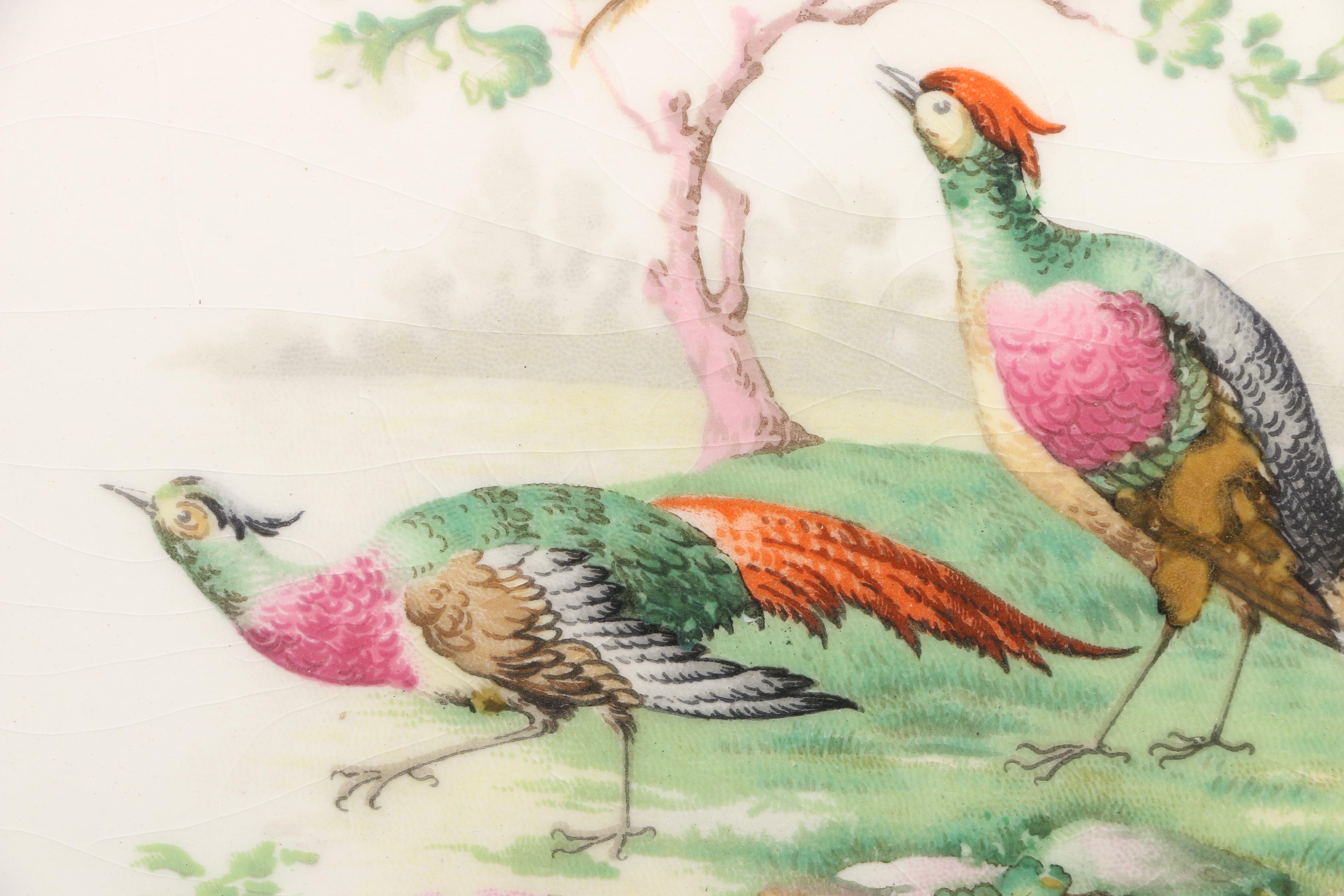 Antique Wedgwood & Co. Imperial Porcelain Pheasant Serving Tray