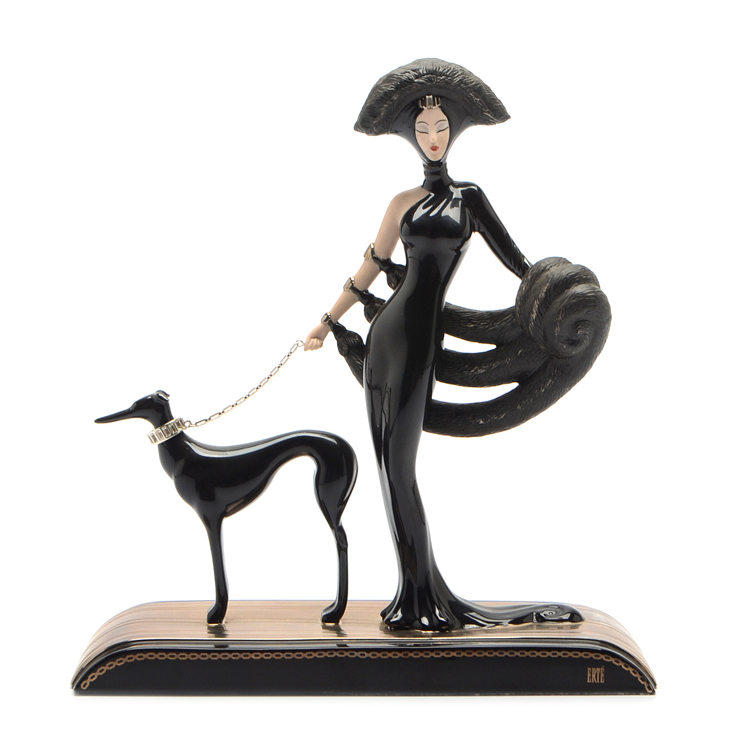 Franklin Mint House of Erte "Symphony in Black" Figurine