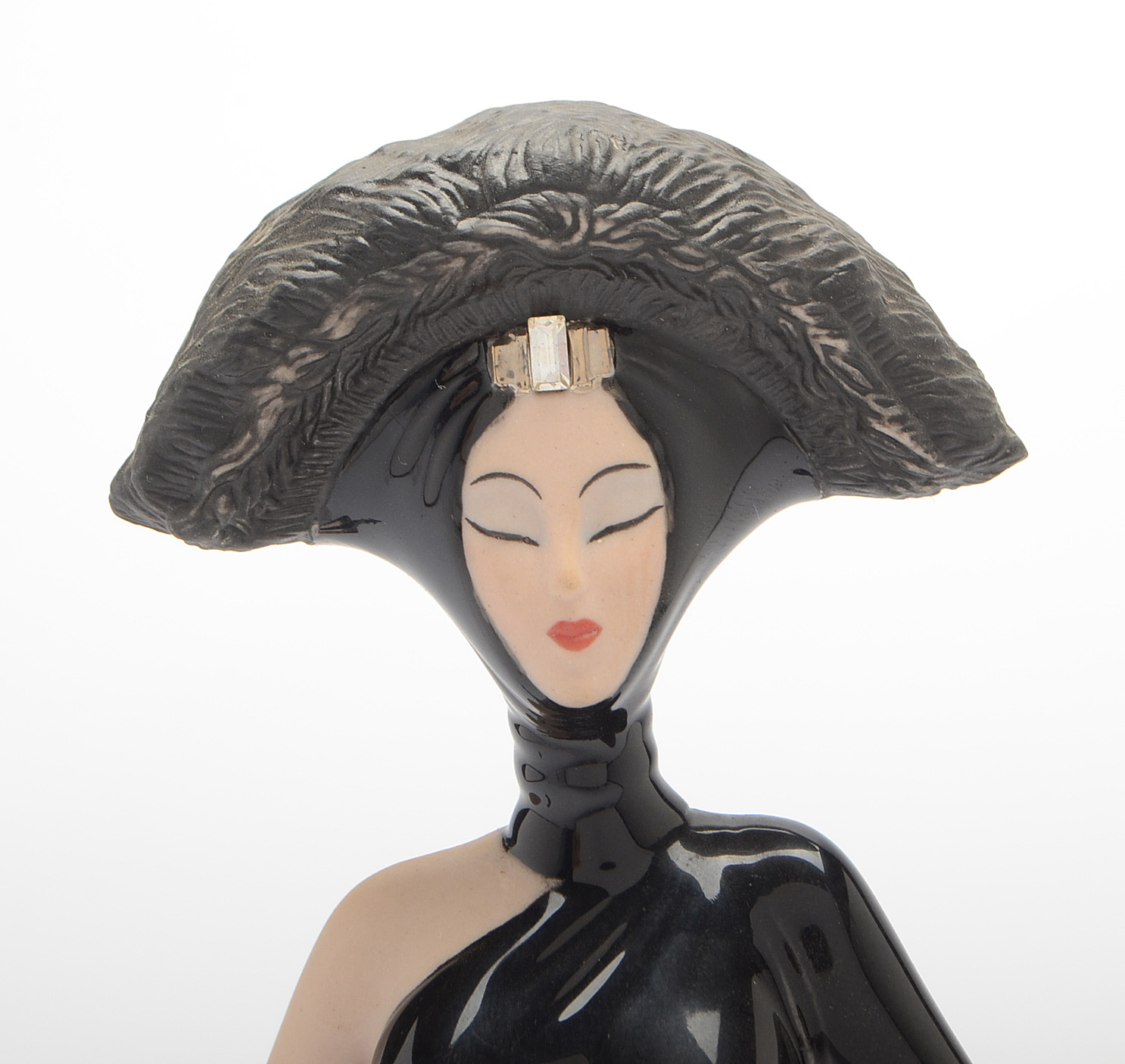 Franklin Mint House of Erte "Symphony in Black" Figurine