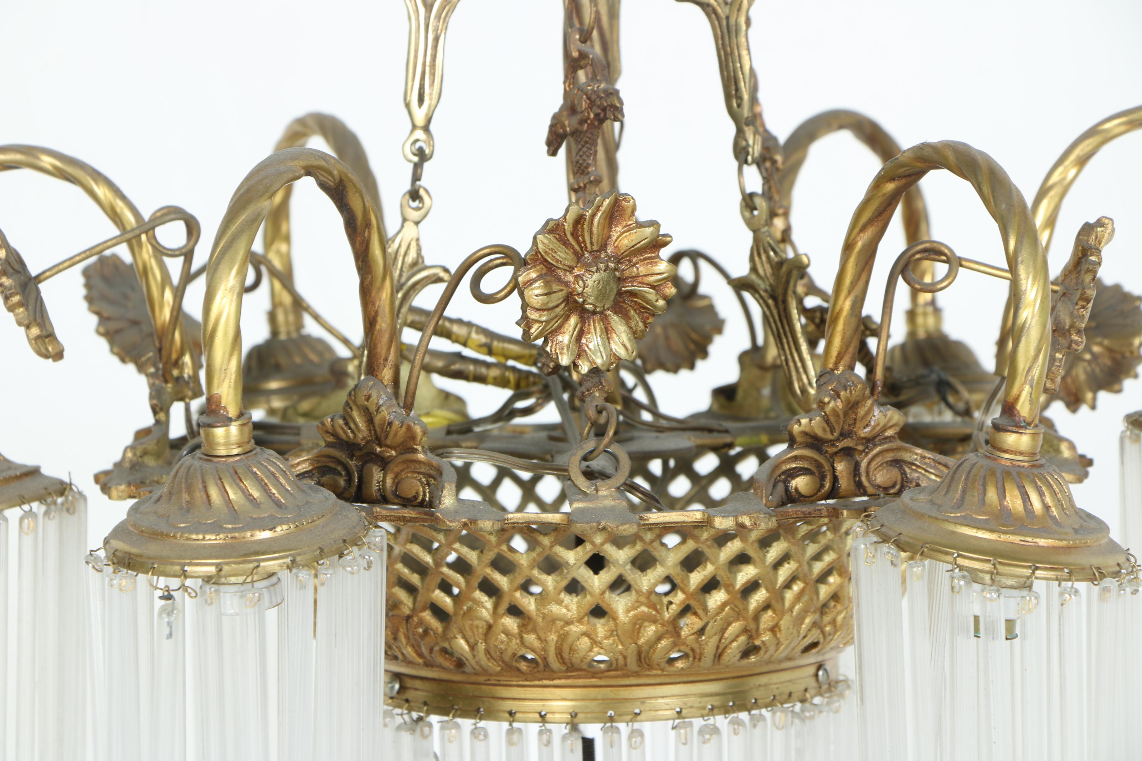 Antique Brass Chandelier