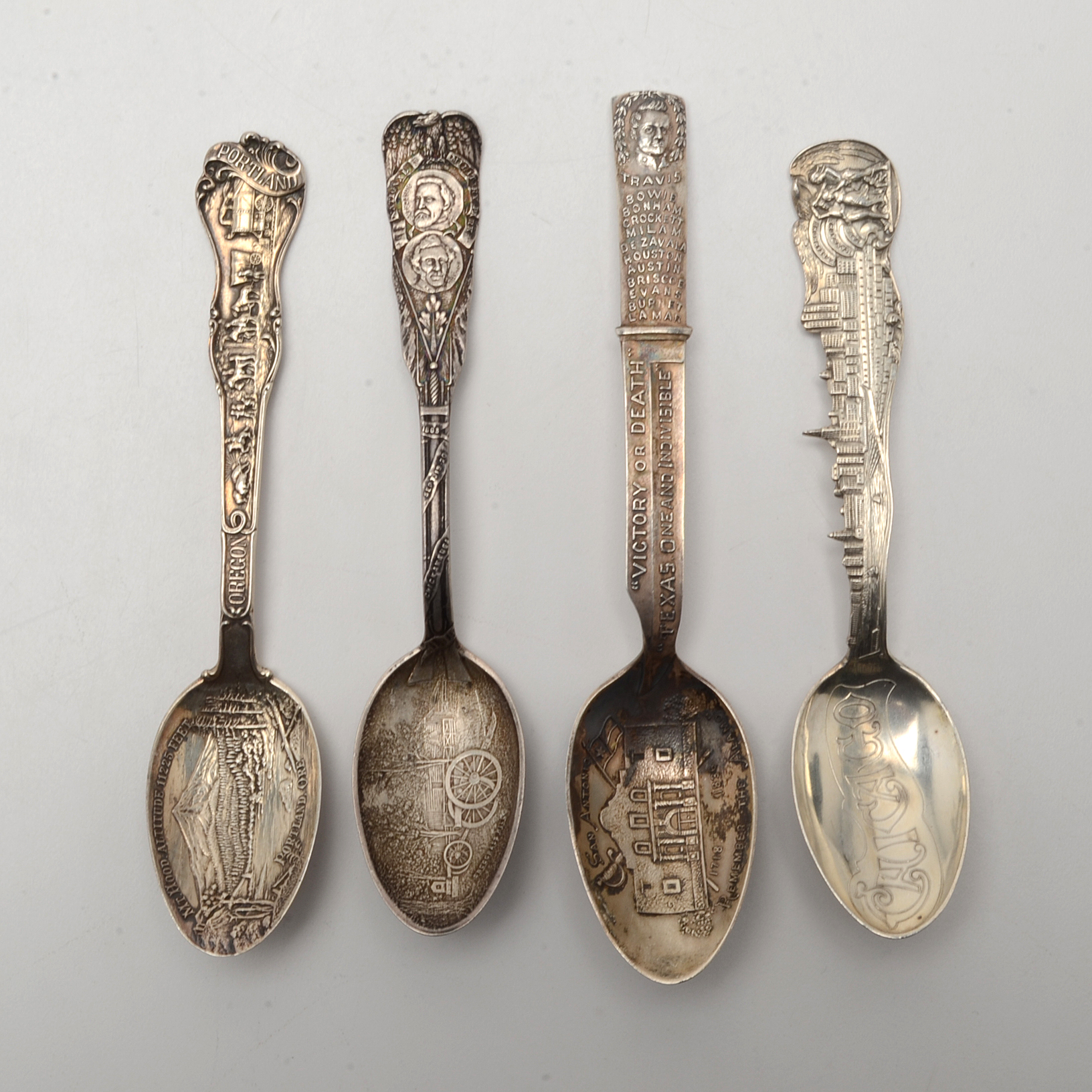Antique Sterling Silver Souvenir Spoons