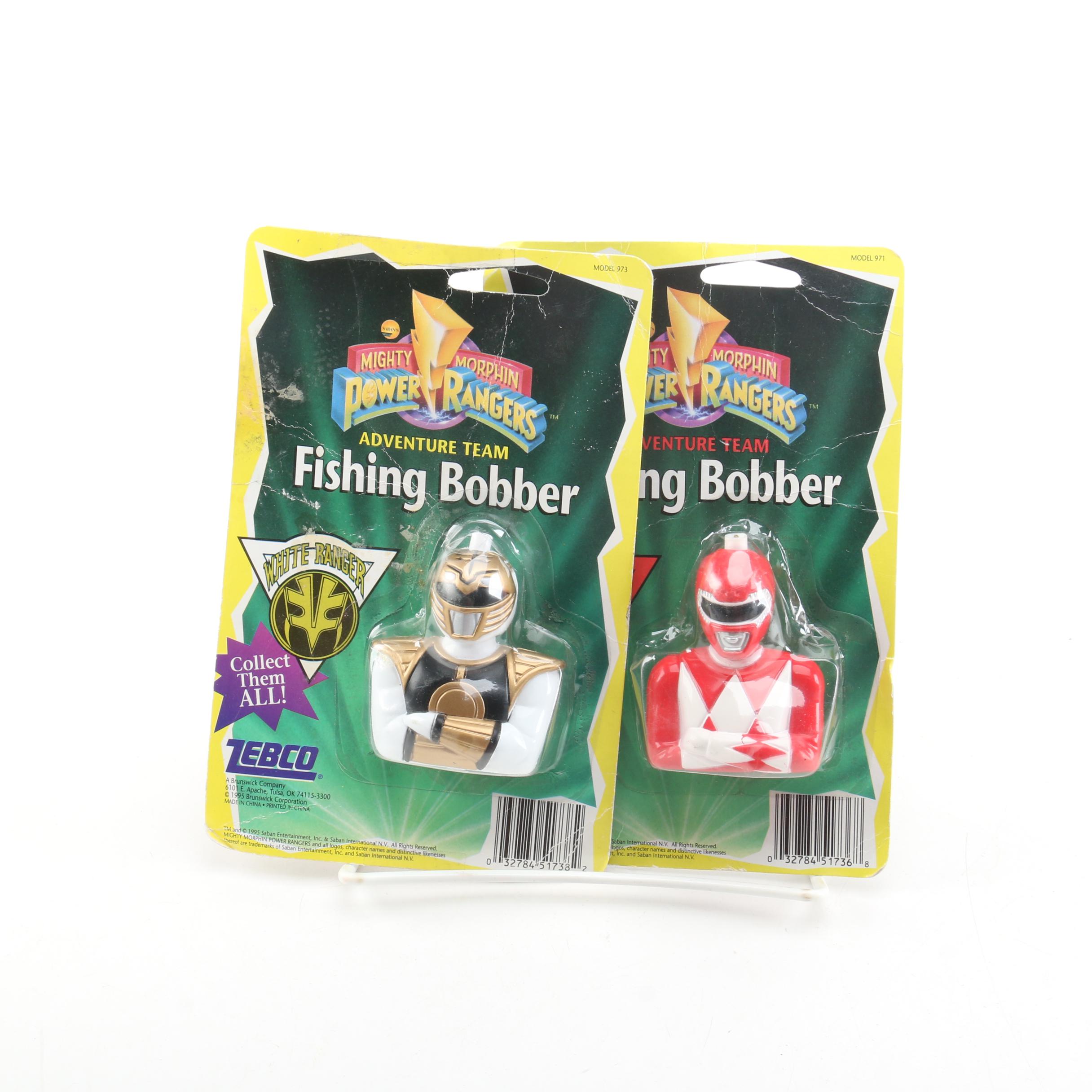 Vintage Collectible Mighty Morphin Power Rangers Adventure Team Fishing Bobbers