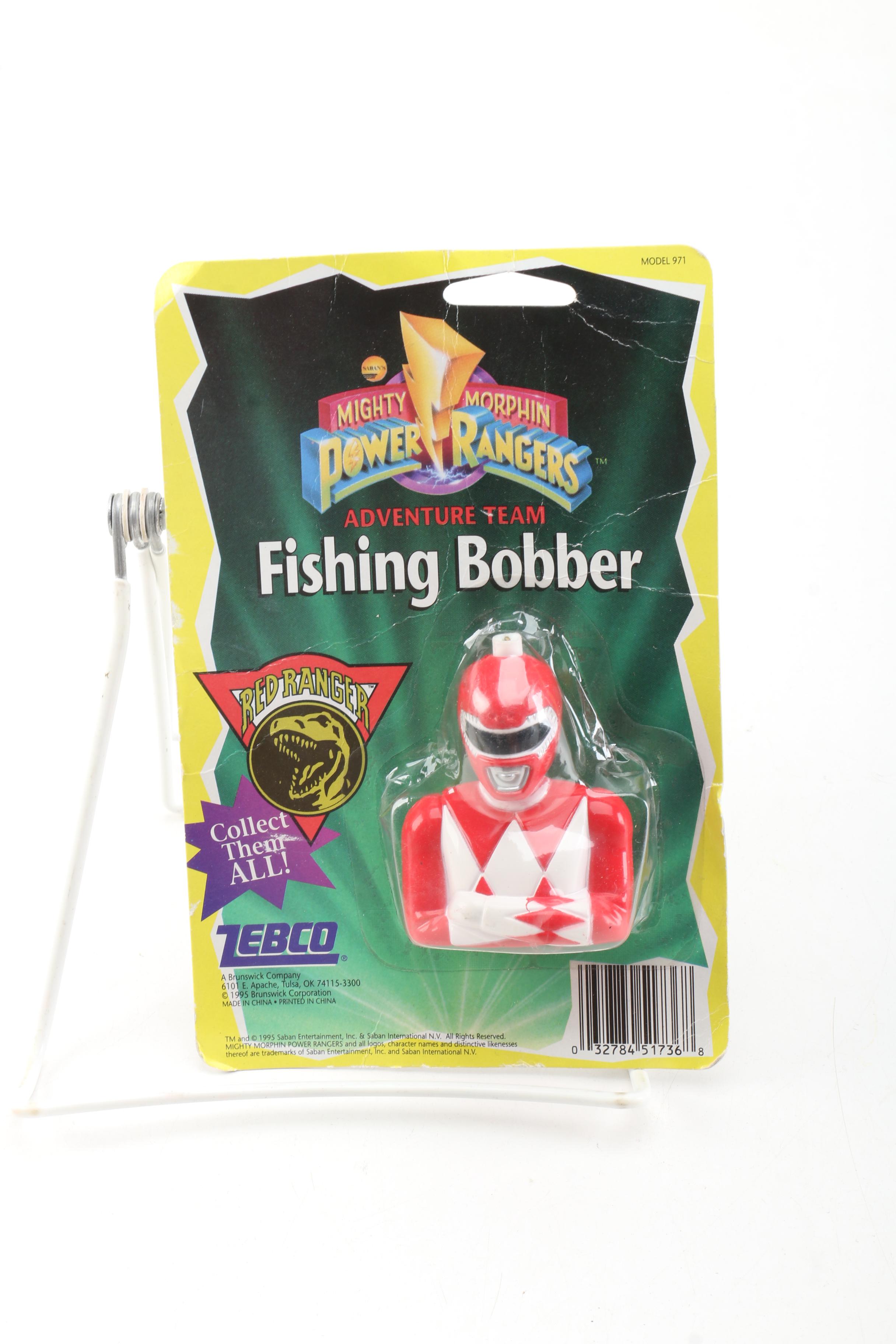 Vintage Collectible Mighty Morphin Power Rangers Adventure Team Fishing Bobbers