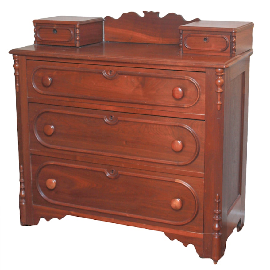 Antique Victorian Walnut Chest of Drawers