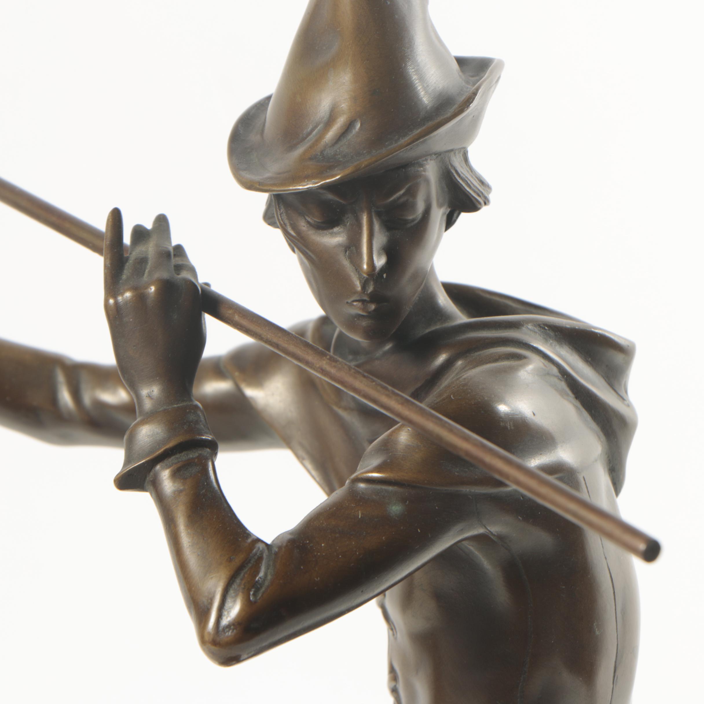 John Wolfgang Elischer Bronze Sculpture "Der Rattenfänger von Hameln"