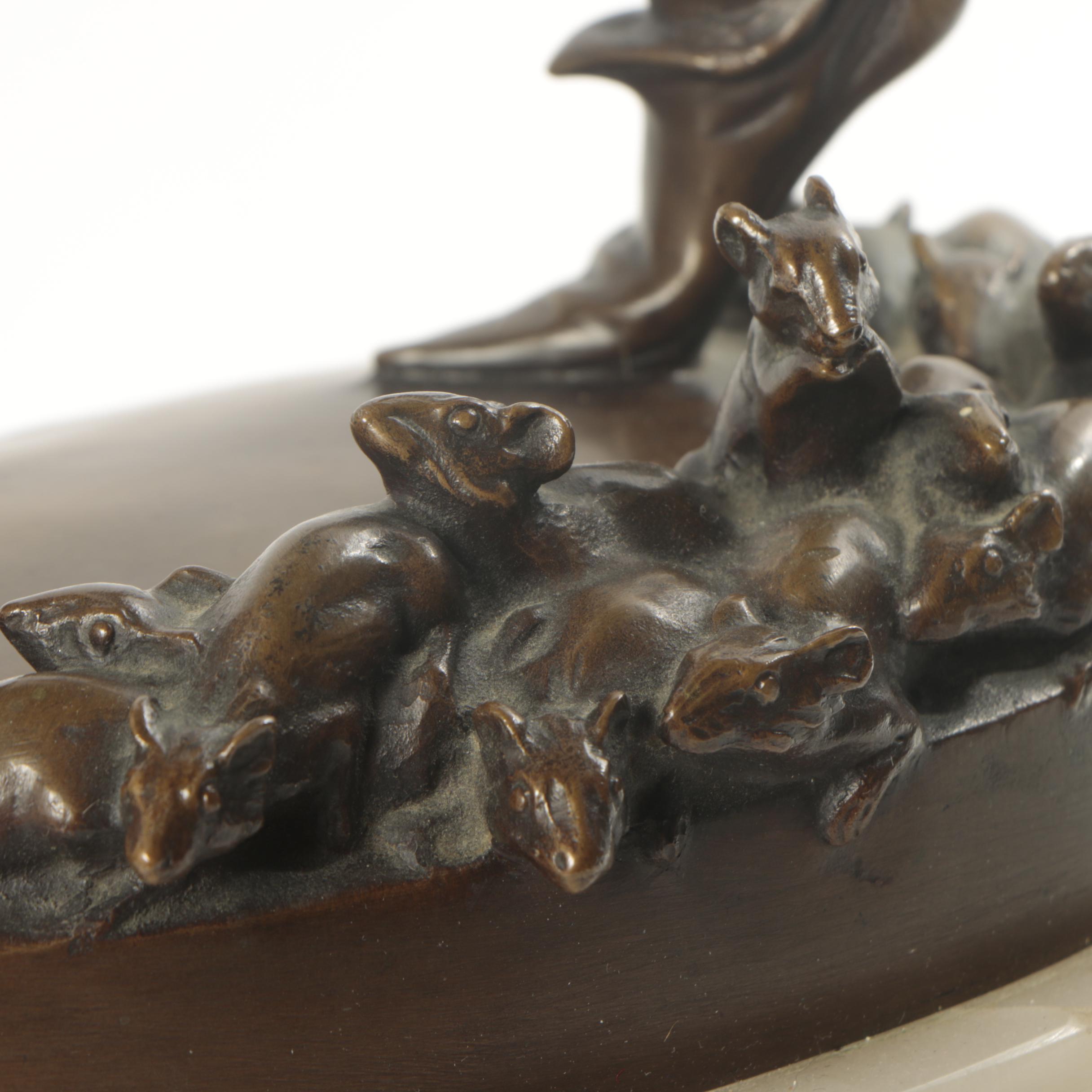 John Wolfgang Elischer Bronze Sculpture "Der Rattenfänger von Hameln"